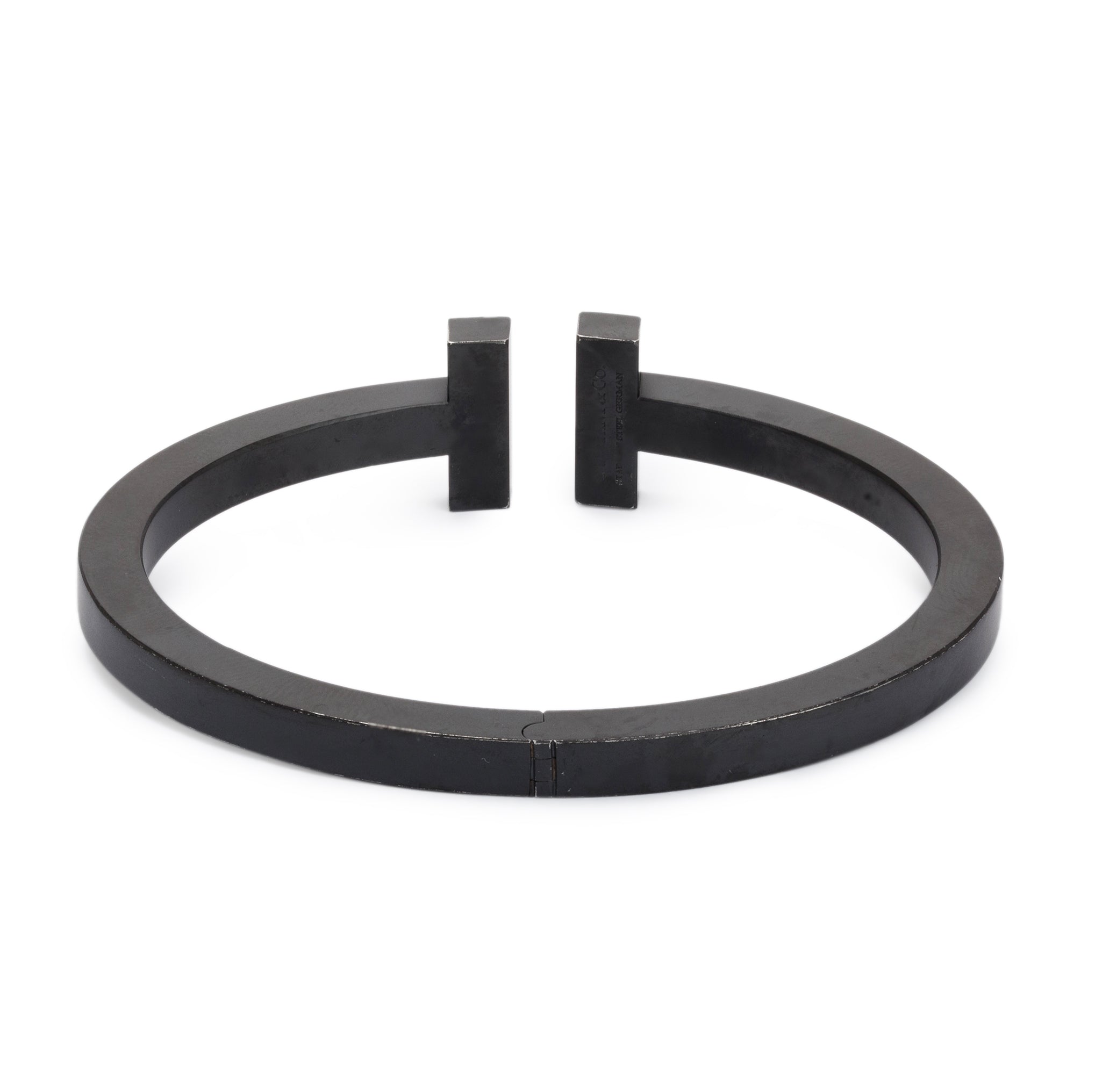 Tiffany & Co. Black-Coated Steel T Square Bracelet