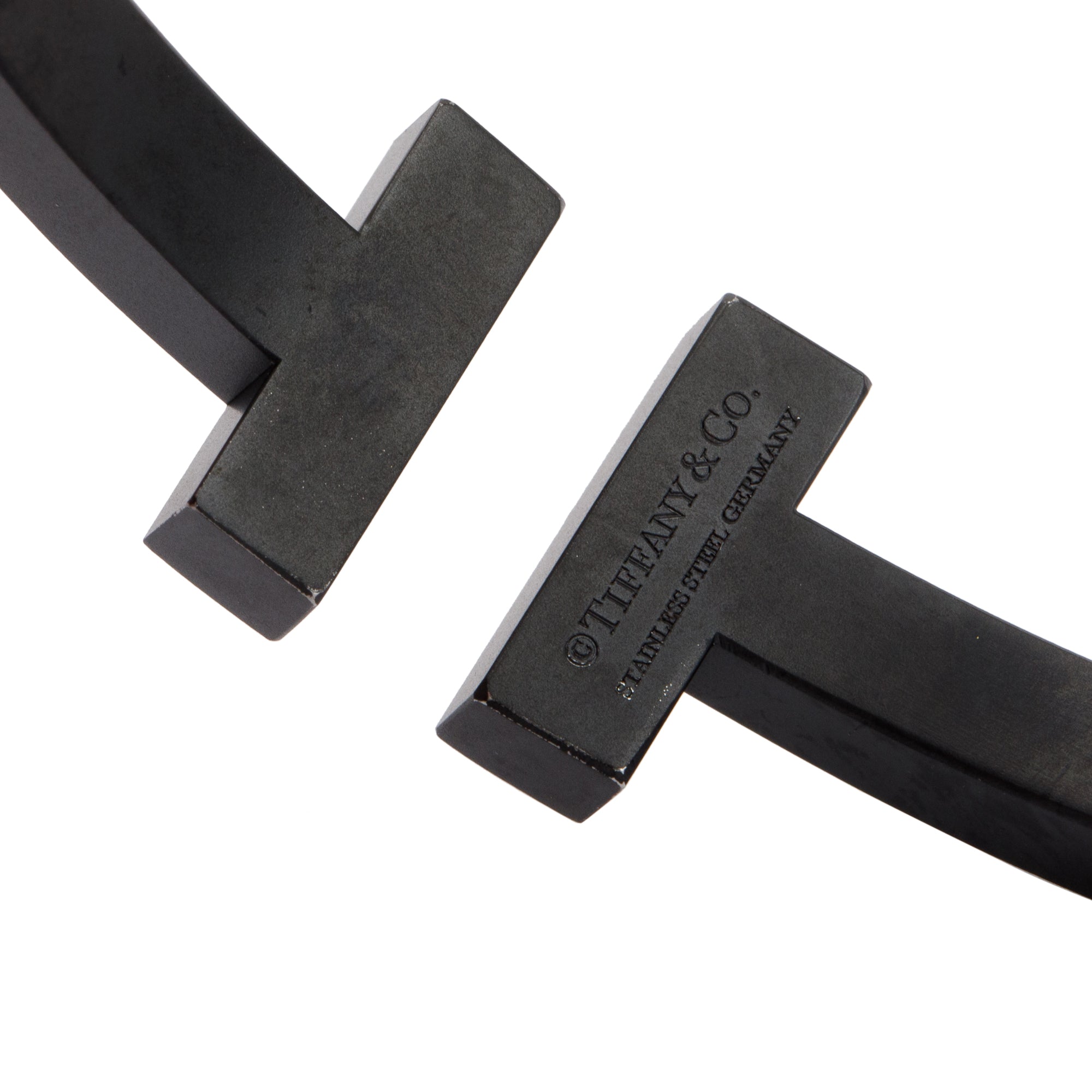 Tiffany & Co. Black-Coated Steel T Square Bracelet