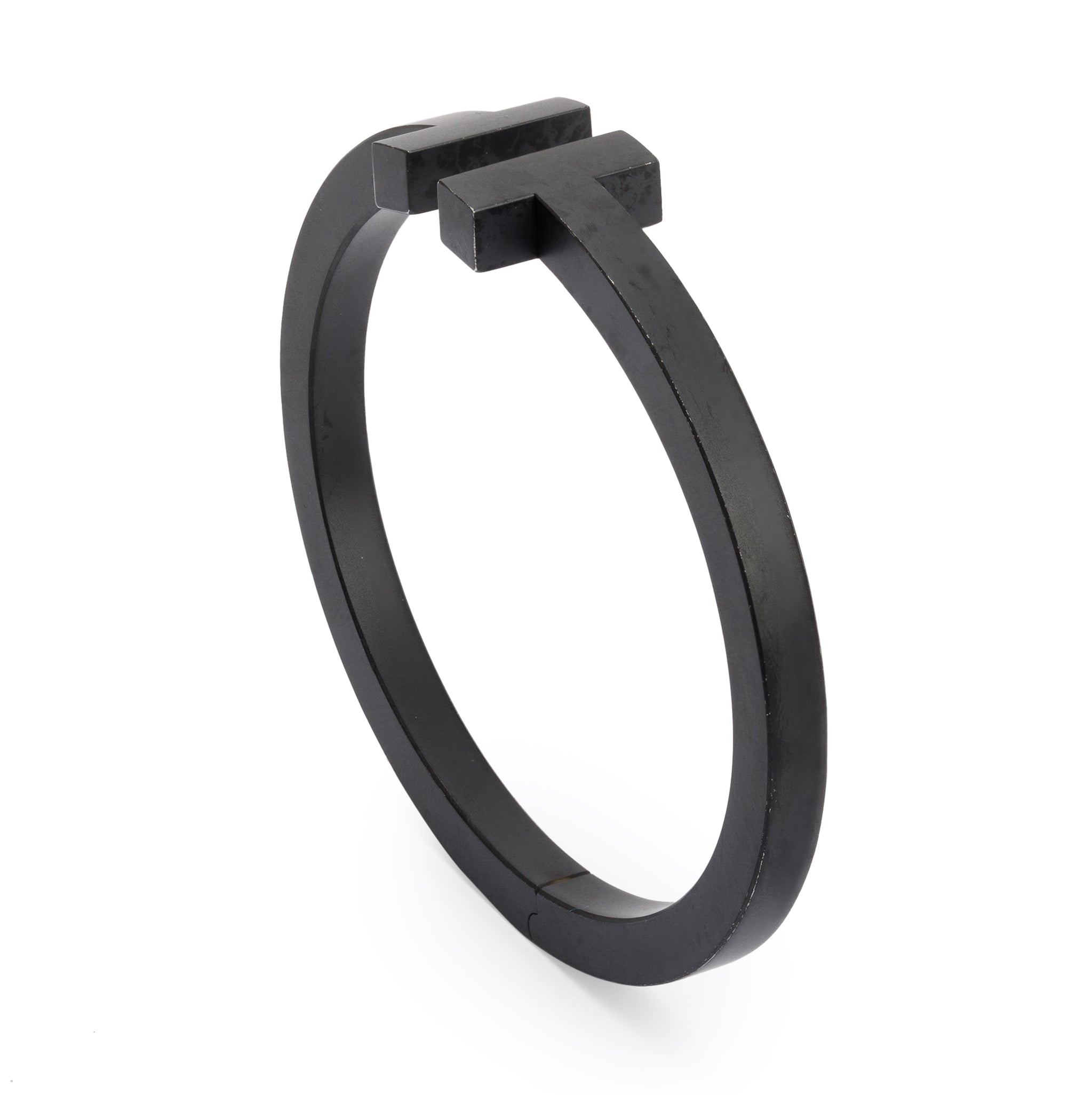 Tiffany & Co. Black-Coated Steel T Square Bracelet
