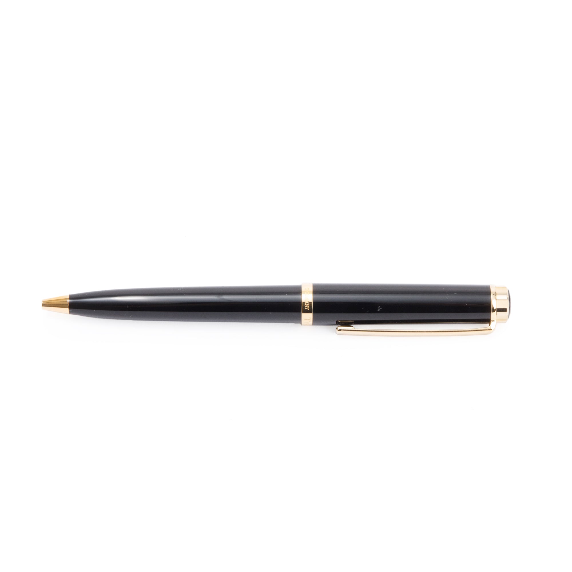 Atlas Ballpoints Tiffany & Co. Black Lacquer Atlas Ballpoint Pen w/ Box – OLIVER'S