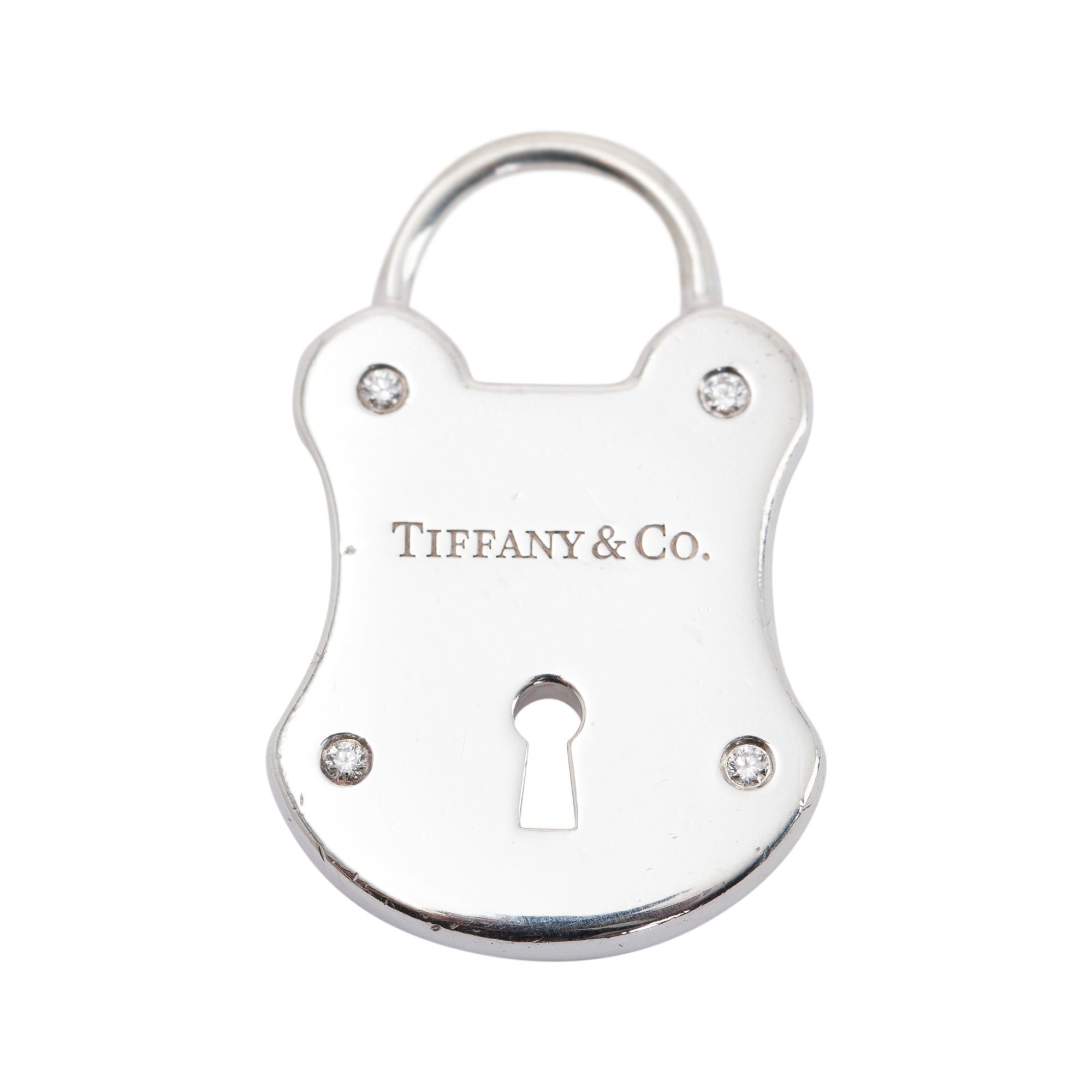 Tiffany & Co. Diamond Emblem Lock Pendant