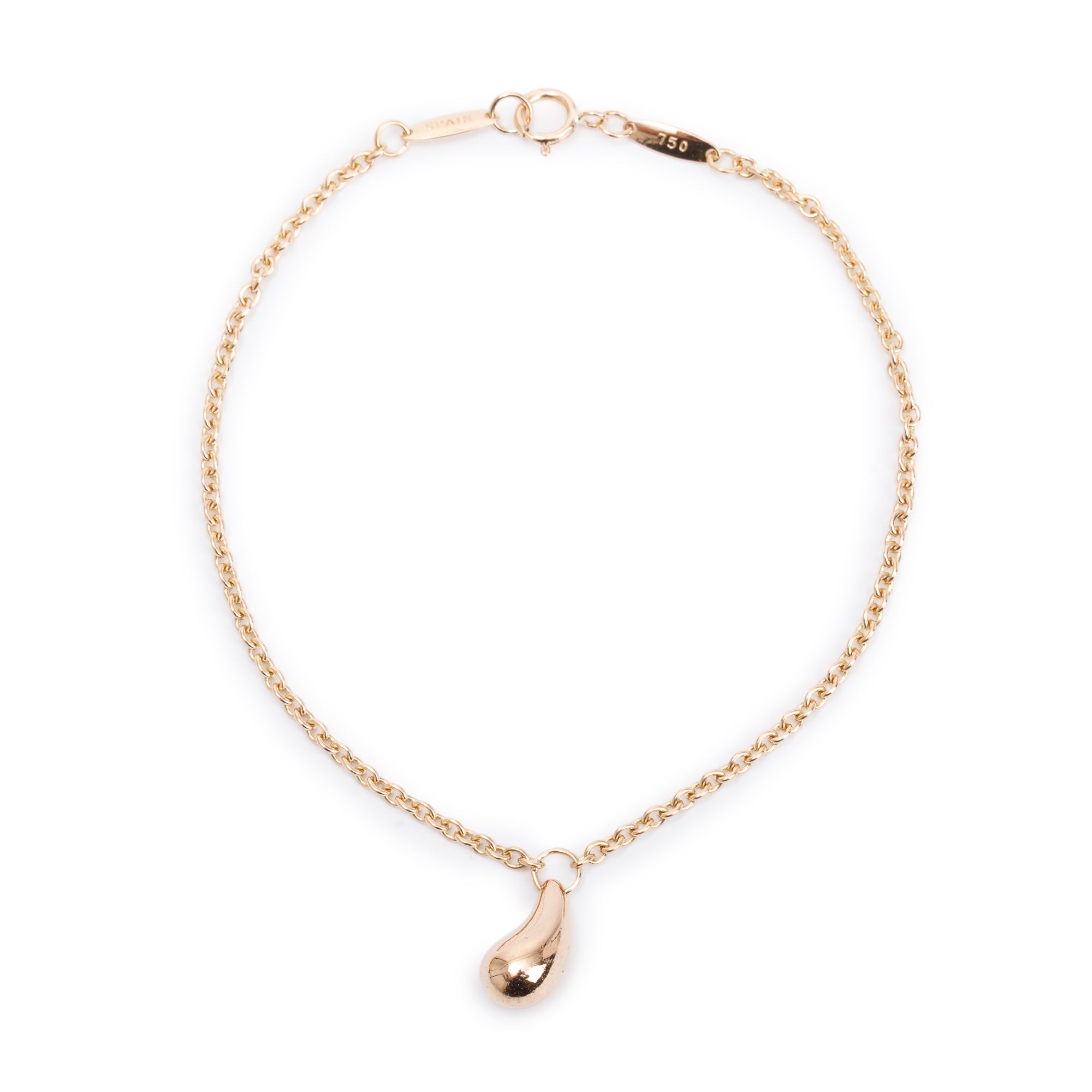 Tiffany & Co. Elsa Peretti 18k Rose Gold Teardrop Bracelet
