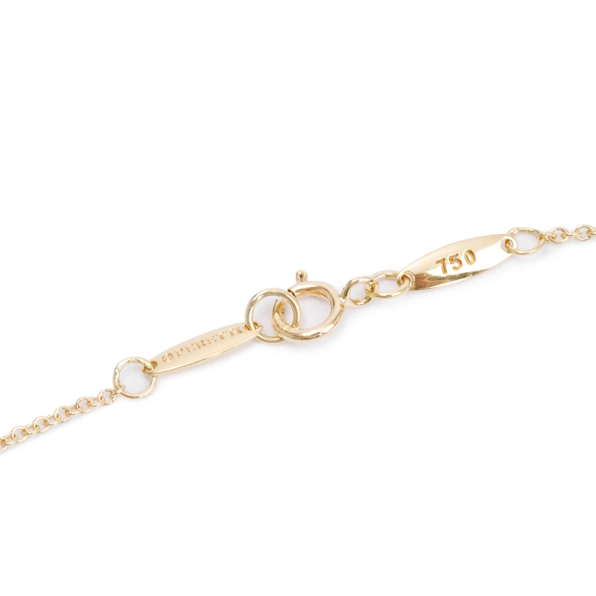 Tiffany & Co. Elsa Peretti 18k Yellow Gold 20 MM Bean Pendant Necklace
