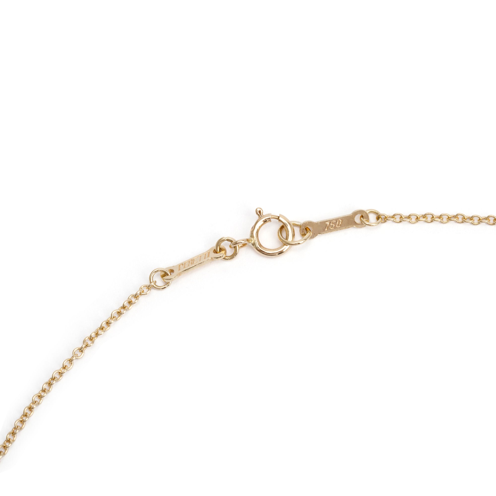 Tiffany & Co. Elsa Peretti 18k Yellow Gold 27MM Open Heart Pendant Necklace w/ Box