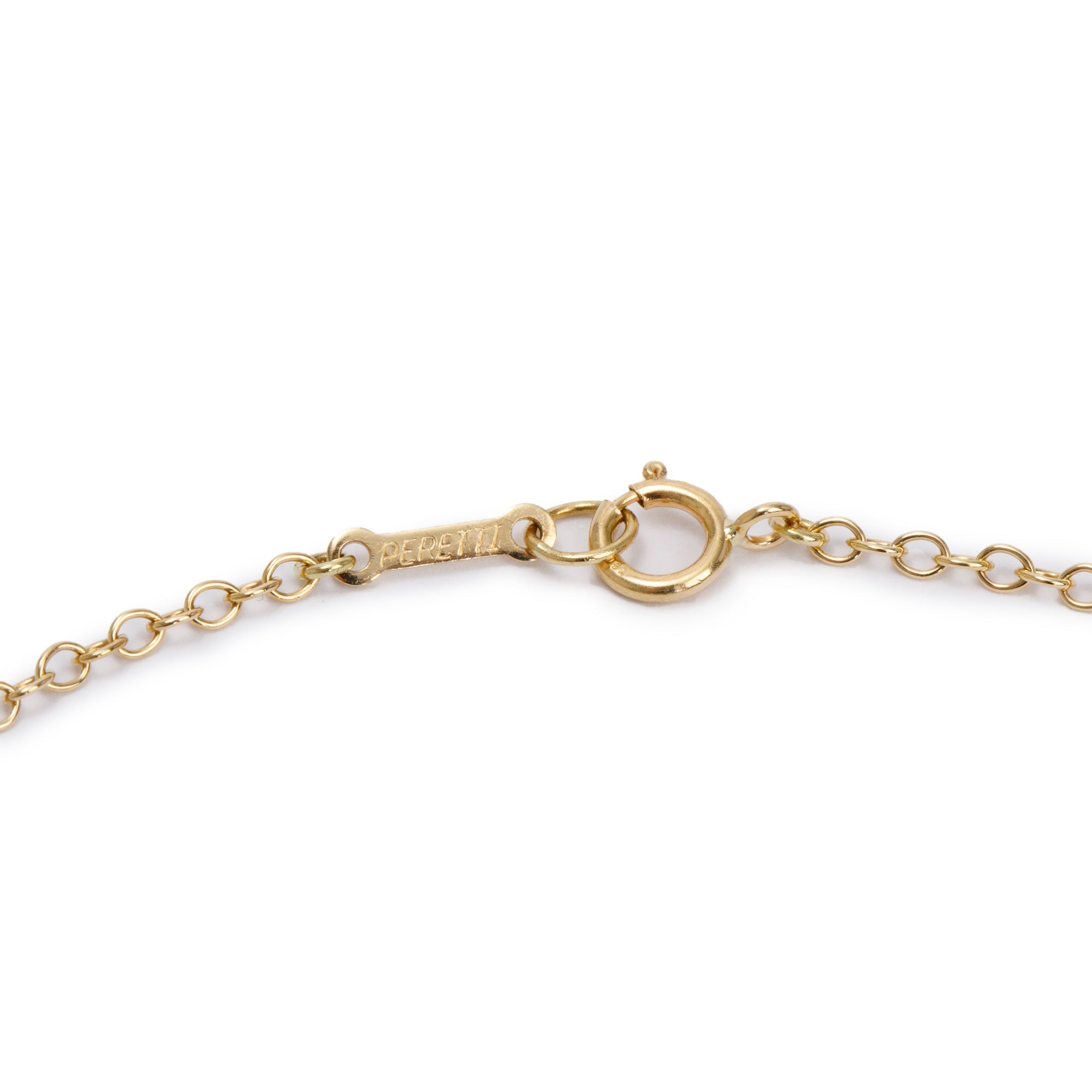 Tiffany & Co. Elsa Peretti 18k Yellow Gold 5 Station Teardrop Necklace