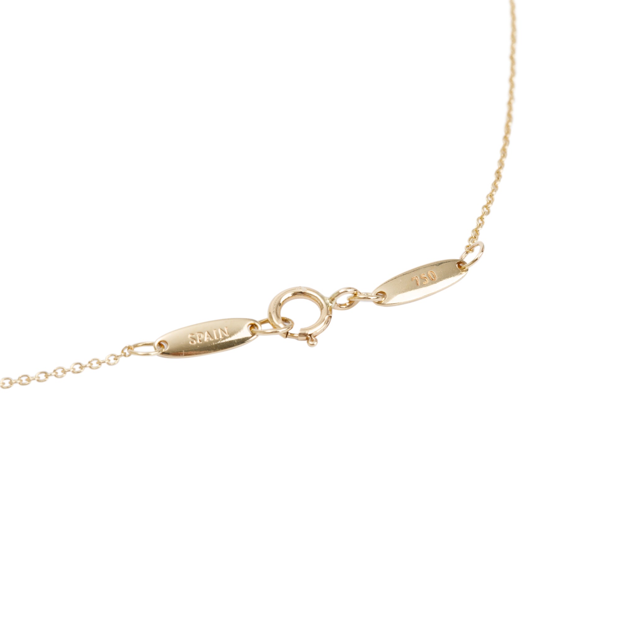 Tiffany & Co. Elsa Peretti 18k Yellow Gold Alphabet Letter "D" Pendant Necklace w/ Box