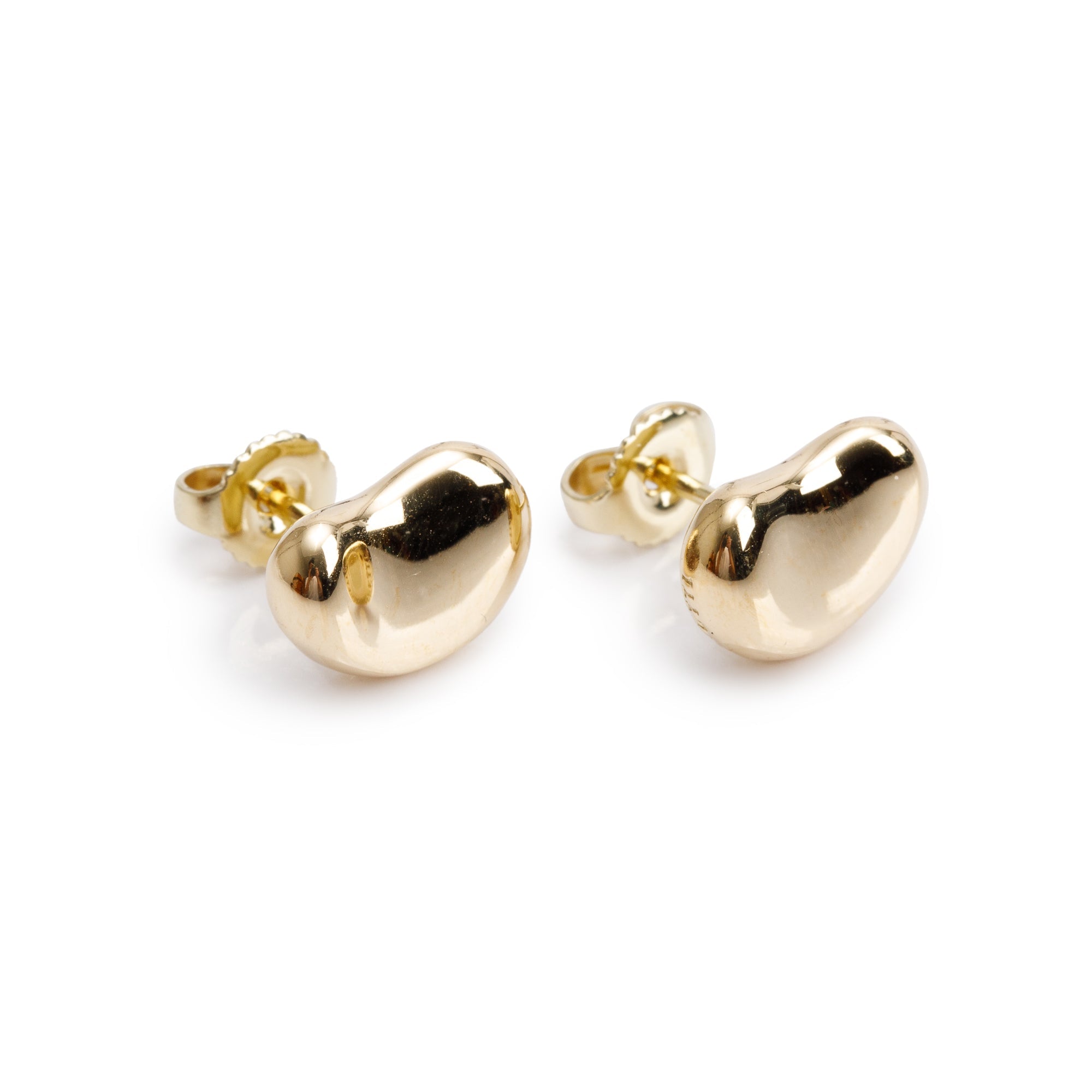 Tiffany & Co. Elsa Peretti 18k Yellow Gold Bean Earrings, 9 MM