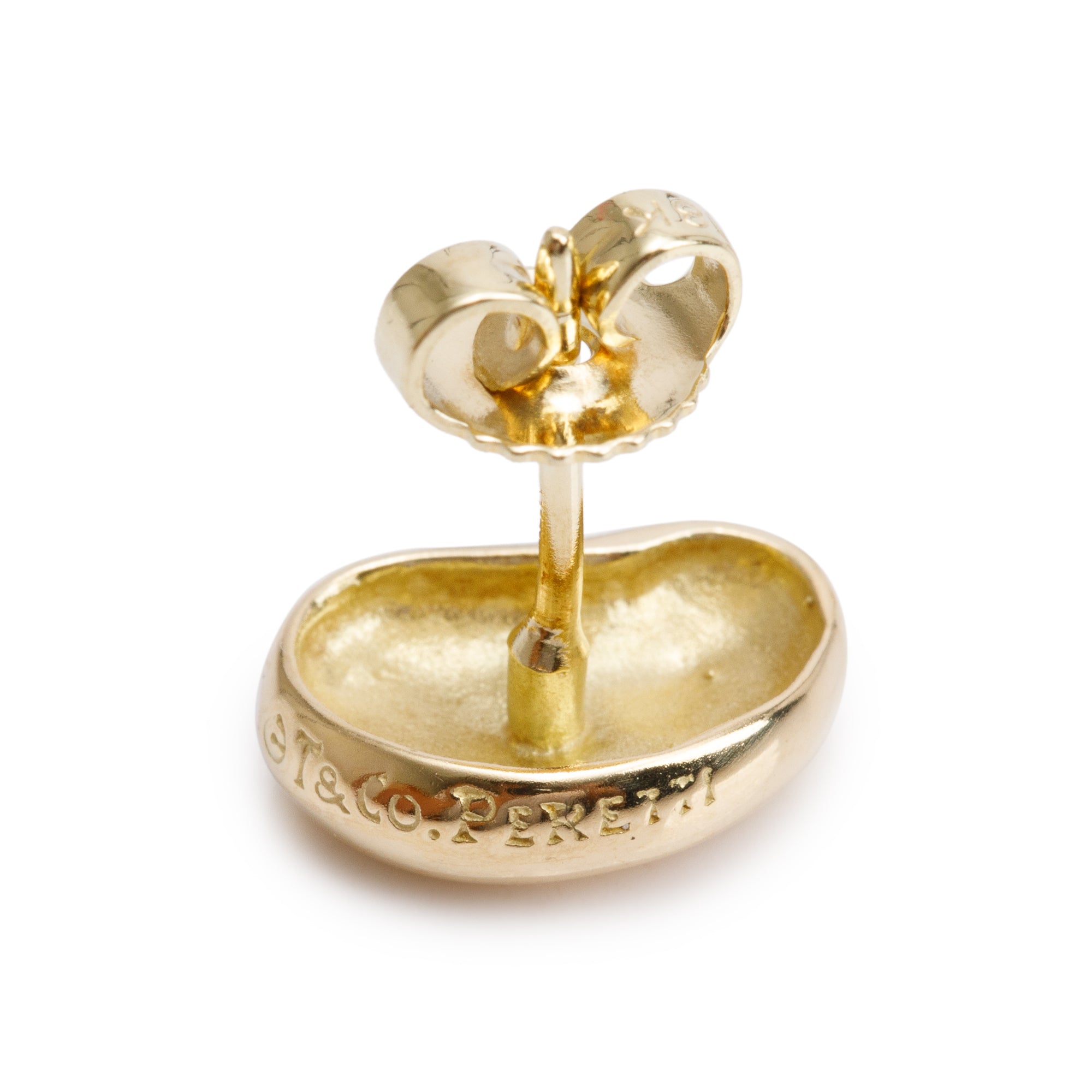 Tiffany & Co. Elsa Peretti 18k Yellow Gold Bean Earrings, 9 MM