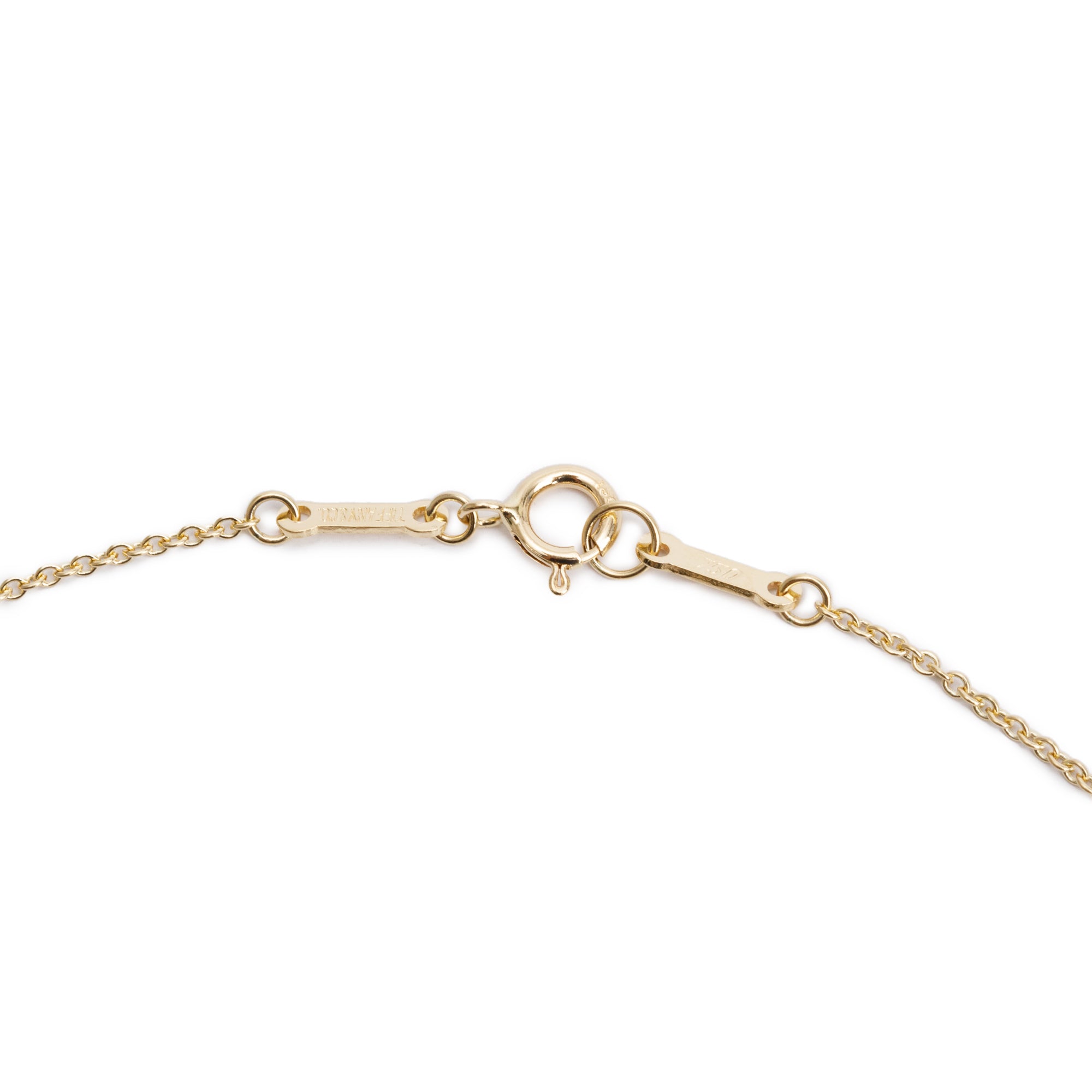 Tiffany & Co. Elsa Peretti 18k Yellow Gold Diamond 22 MM Open Heart Pendant Necklace w/ Box