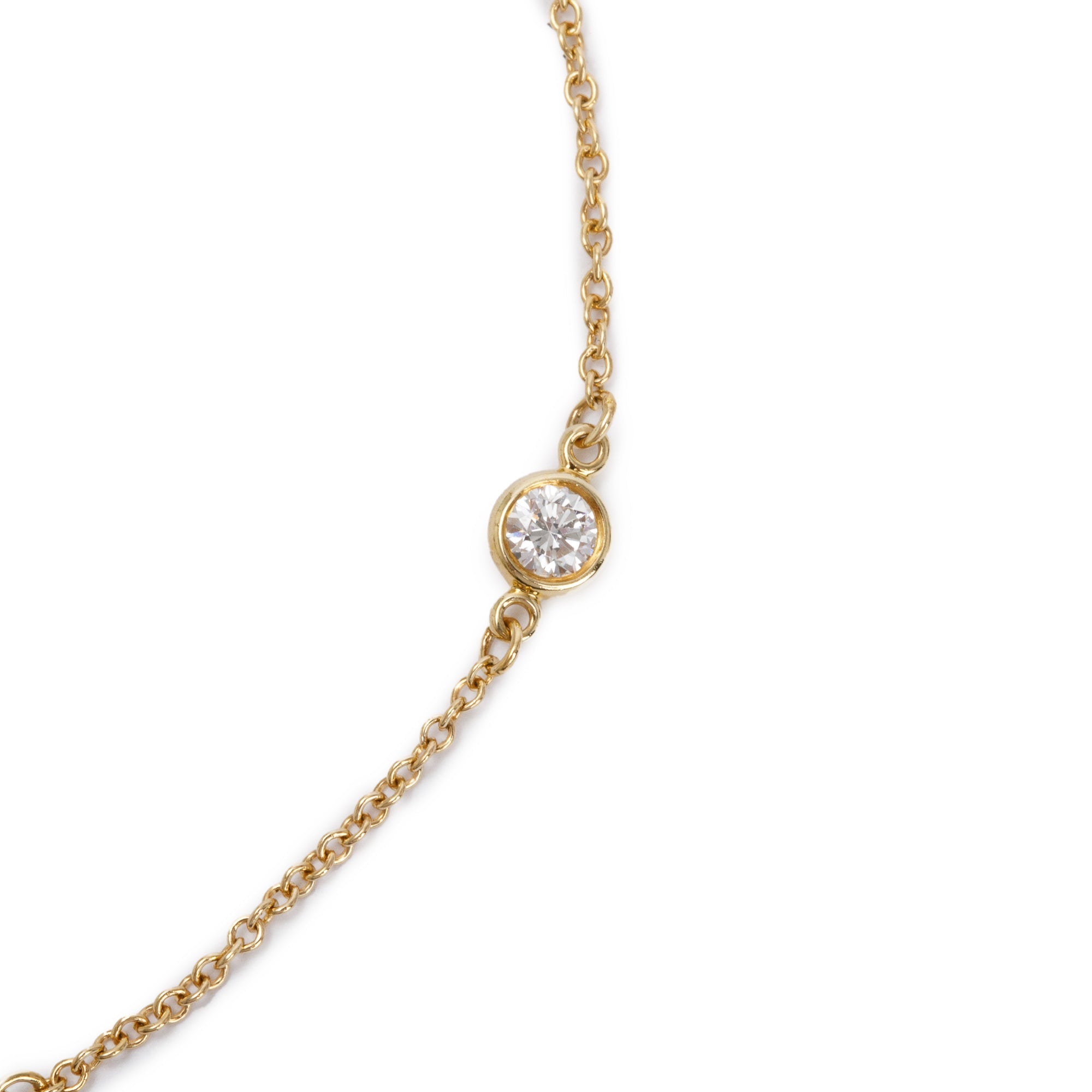 Tiffany & Co. Elsa Peretti 18k Yellow Gold Diamonds by the Yard Bracelet w/ Box