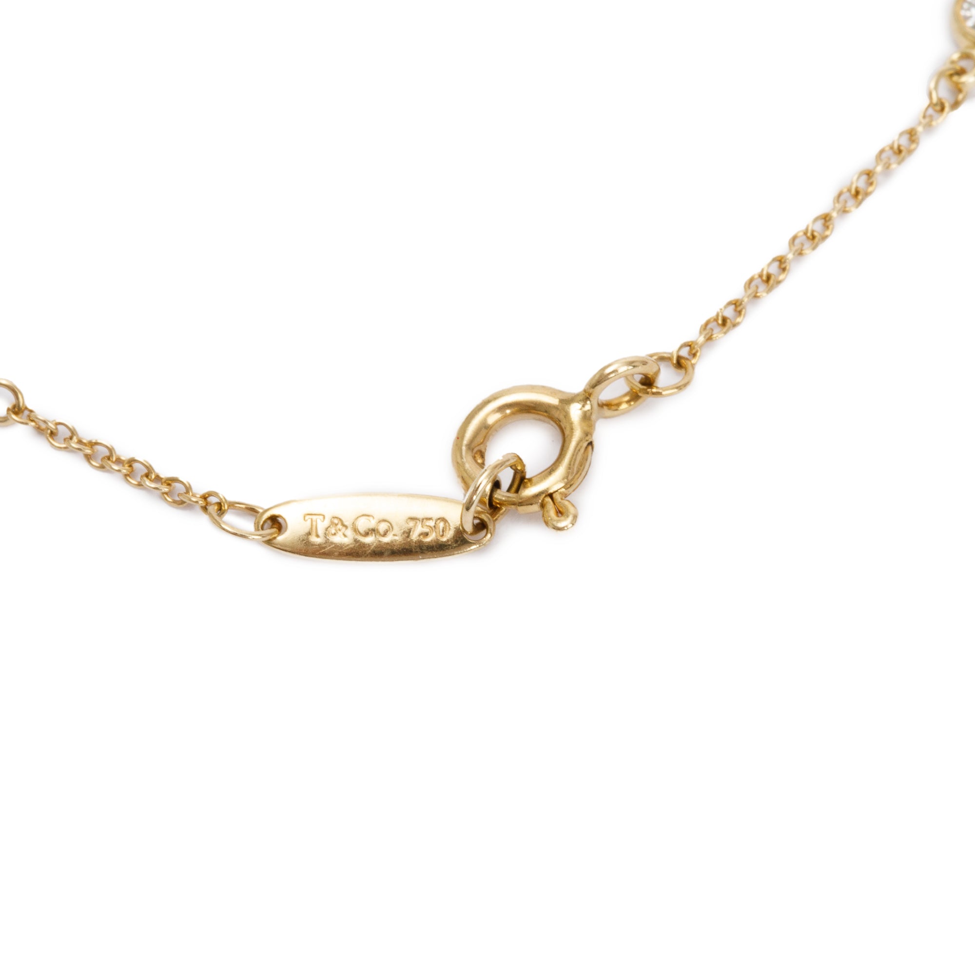 Tiffany & Co. Elsa Peretti 18k Yellow Gold Diamonds by the Yard Bracelet w/ Box