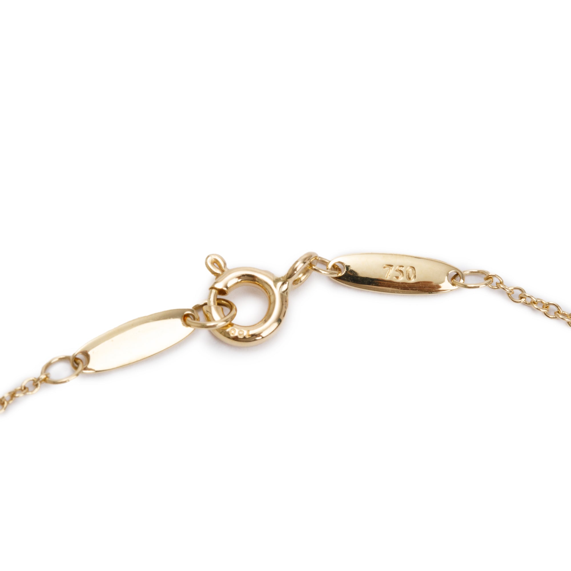 Tiffany & Co. Elsa Peretti 18k Yellow Gold Diamonds by the Yard Pendant Necklace w/ Box