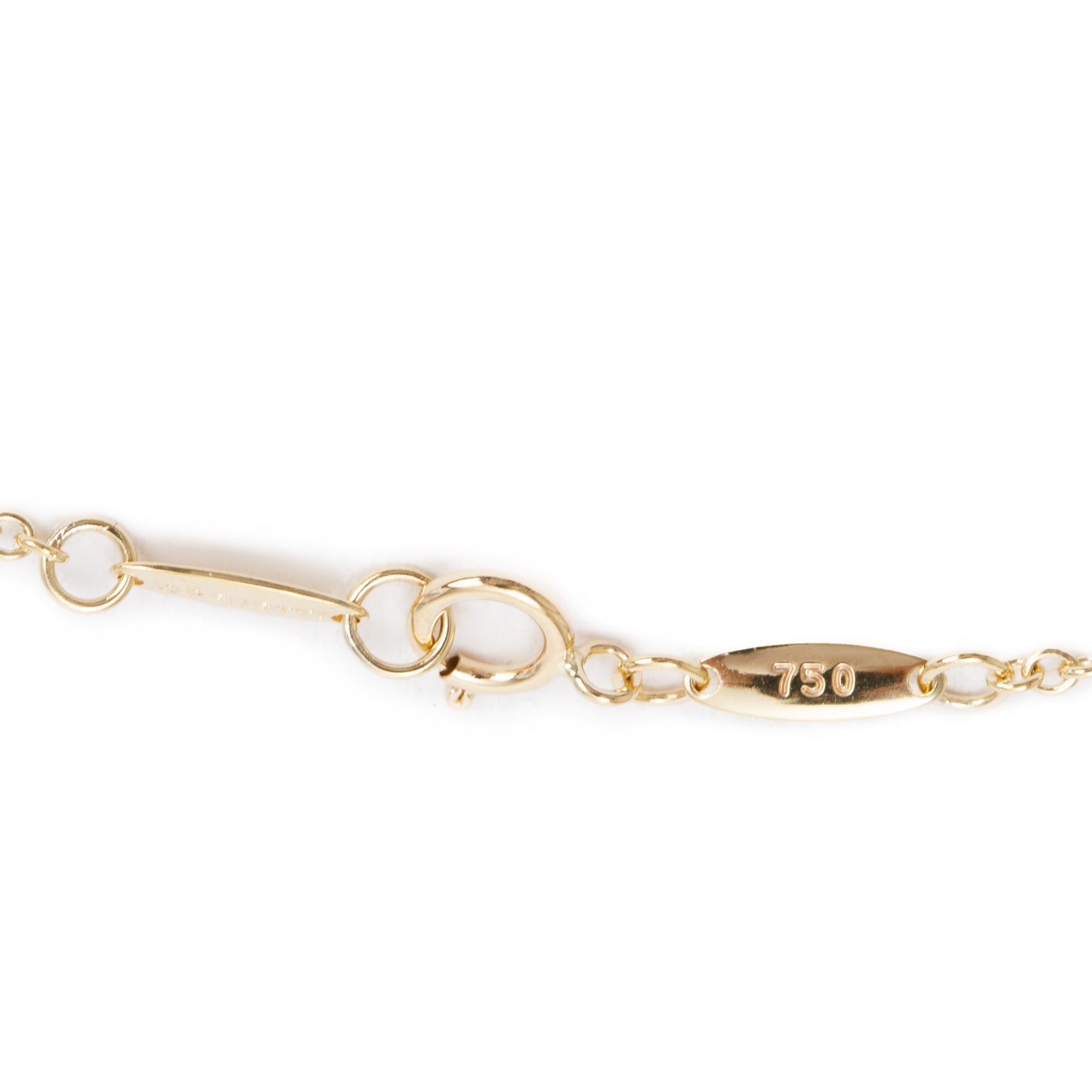 Tiffany & Co. Elsa Peretti 18k Yellow Gold Large Open Bottle Pendant Necklace