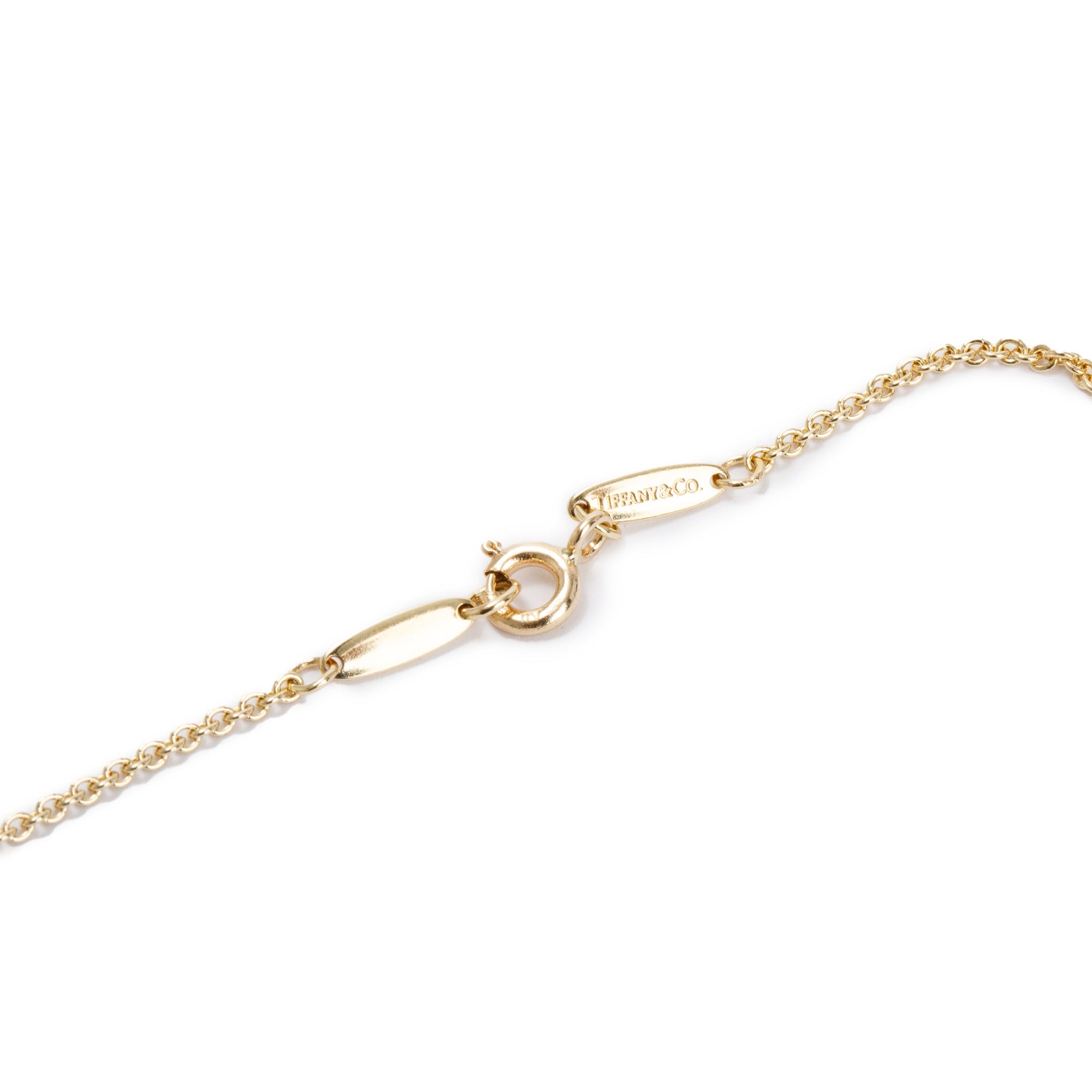 Tiffany & Co. Elsa Peretti 18k Yellow Gold Pearl Mesh Fringe Pendant Necklace