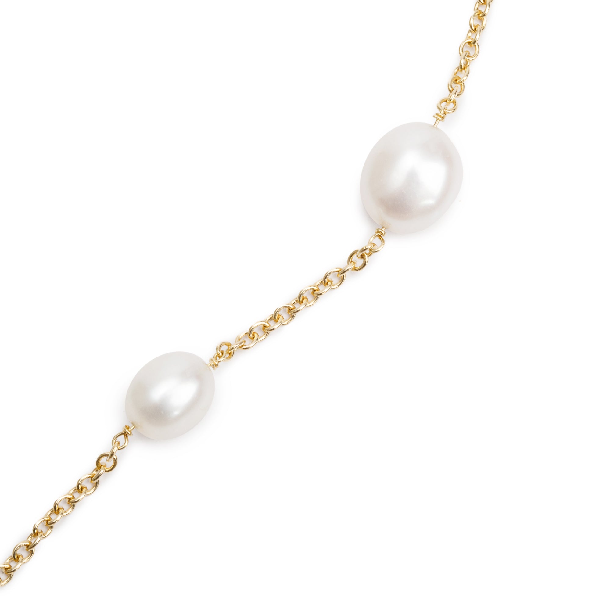 Tiffany & Co. Elsa Peretti 18k Yellow Gold Pearls by the Yard Sprinkle Necklace w/ Box