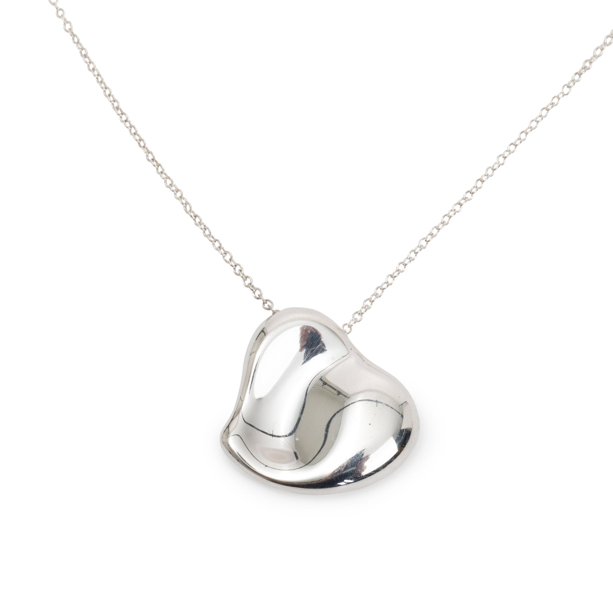 Tiffany & Co. Elsa Peretti 20 MM Full Heart Pendant Necklace