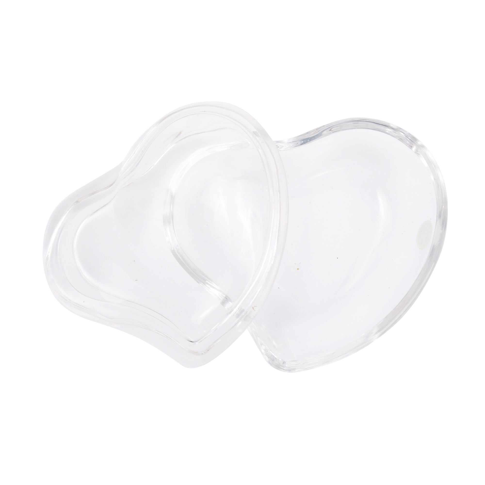 Tiffany & Co. Elsa Peretti Clear Lead Crystal Heart Box w/ Box