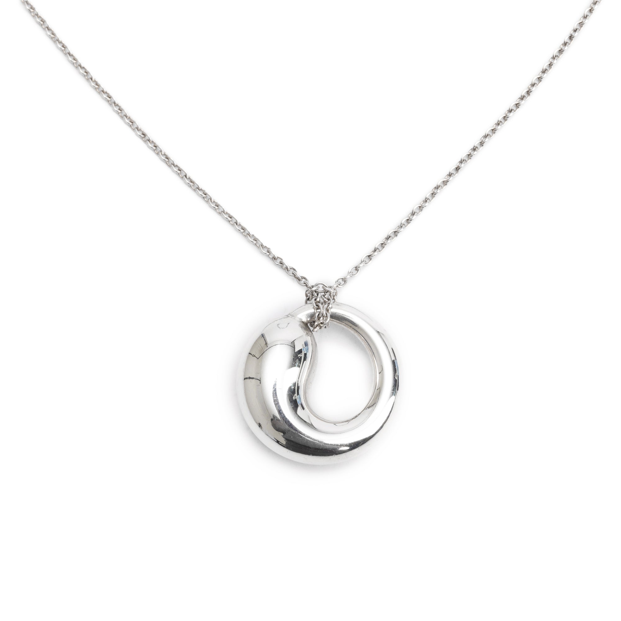 Tiffany & Co. Elsa Peretti Eternal Circle Pendant Necklace
