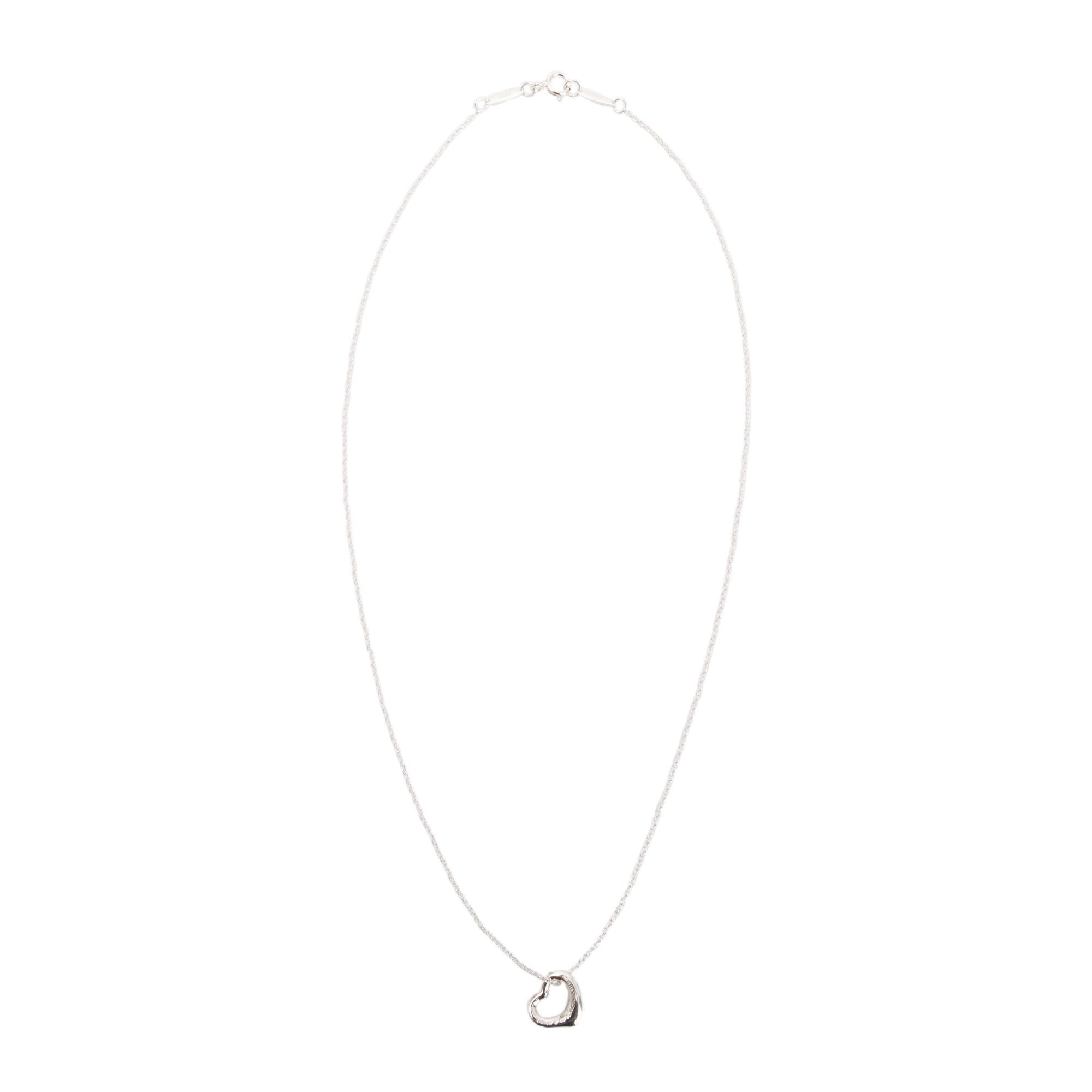 Tiffany & Co. Elsa Peretti Mini Open Heart Pendant Necklace, 11 MM