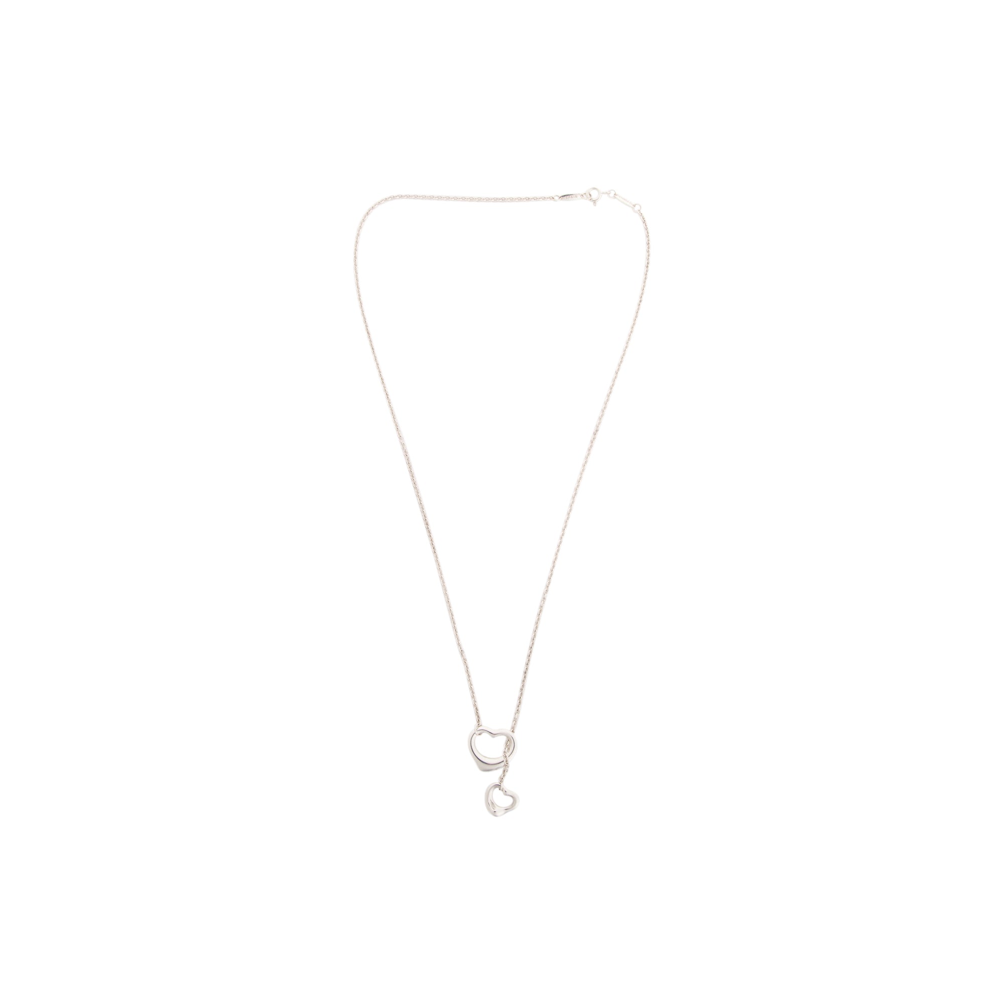 Tiffany & Co. Elsa Peretti Open Heart Lariat Necklace