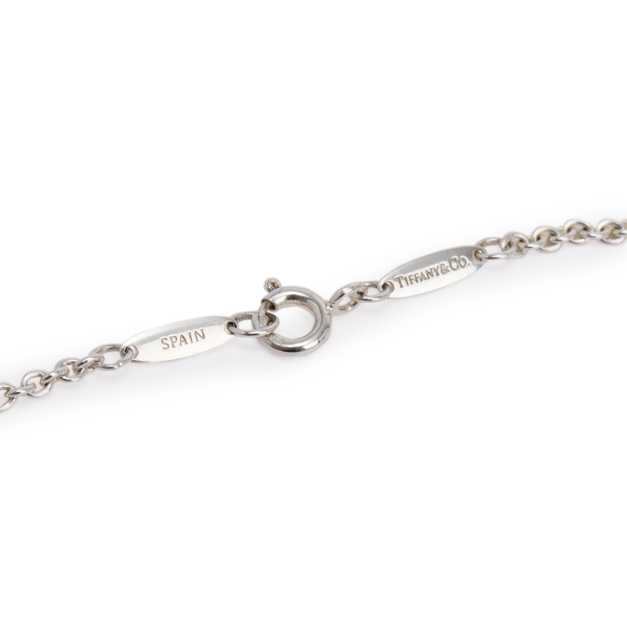 Tiffany & Co. Elsa Peretti Open Heart Pearl Lariat Necklace
