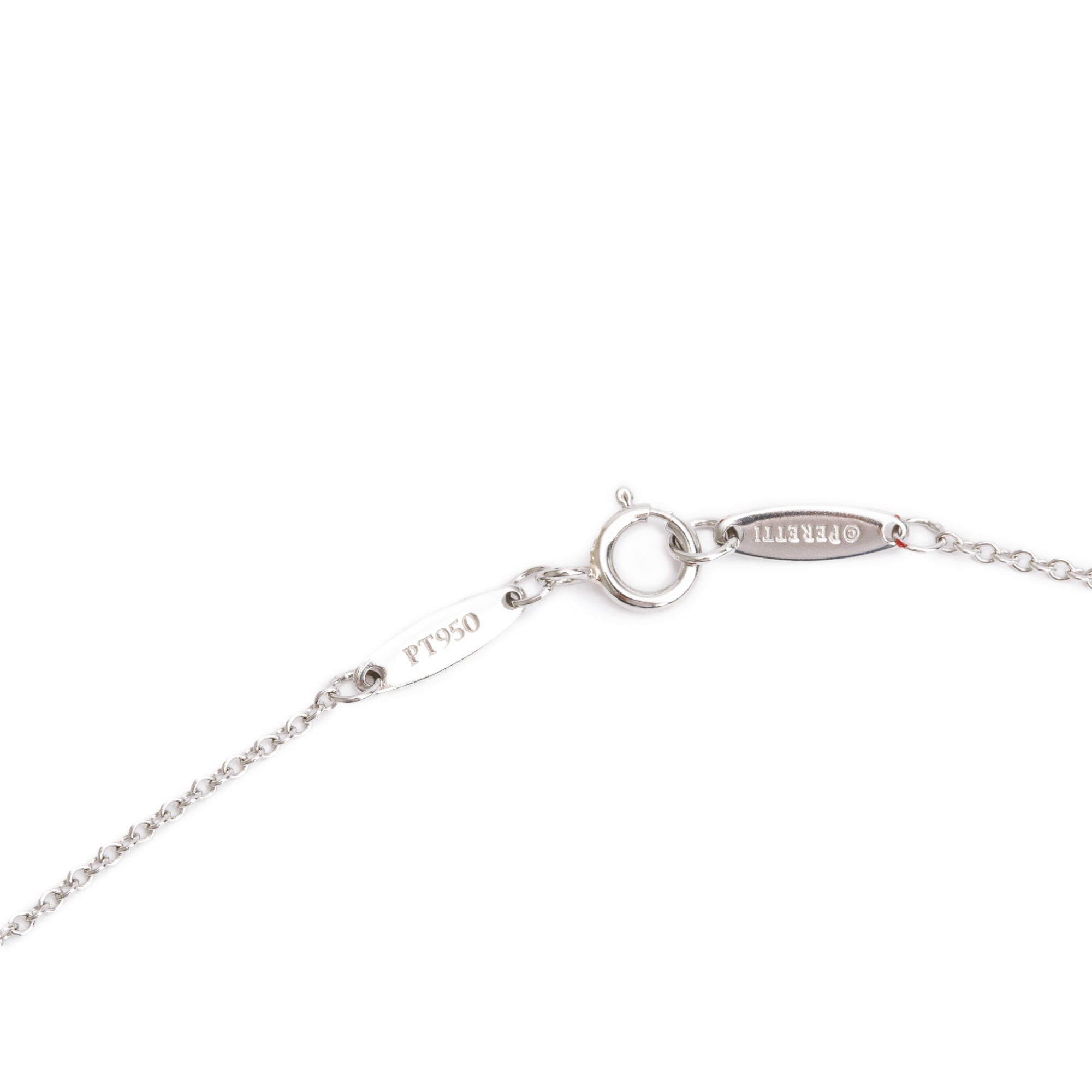 Tiffany & Co. Elsa Peretti Platinum 0.12 ct. Diamond by the Yard Necklace w/ Box