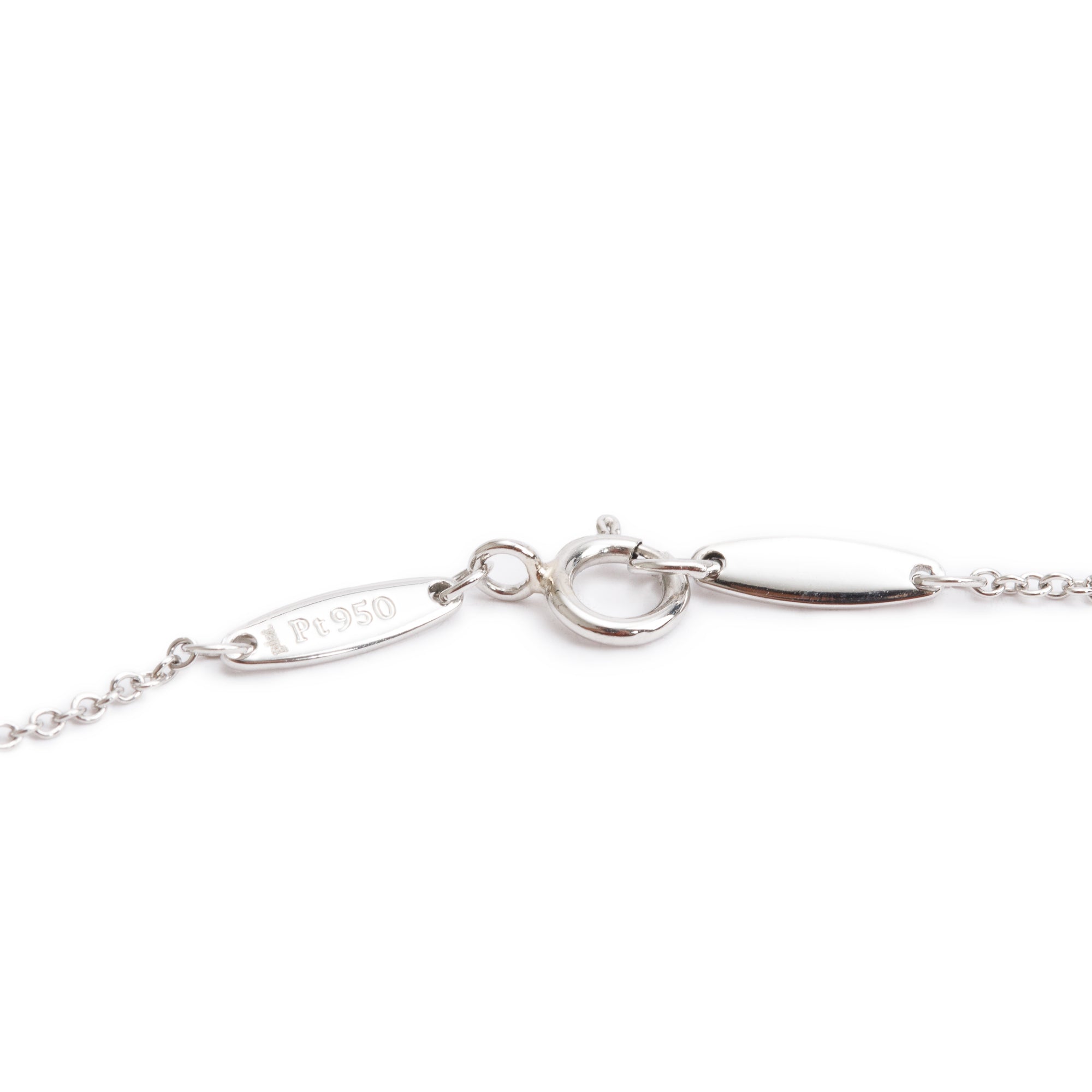 Tiffany & Co. Elsa Peretti Platinum 0.17 ct. Diamond by the Yard Necklace w/ Box