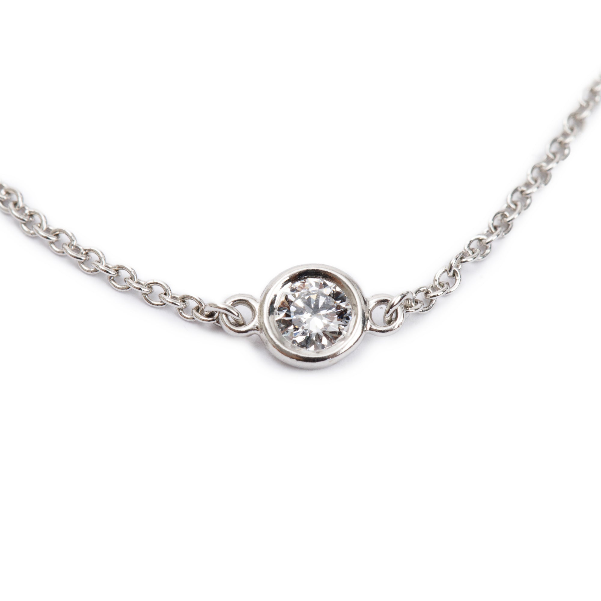 Tiffany & Co. Elsa Peretti Platinum Diamonds by the Yard Bracelet w/ Box