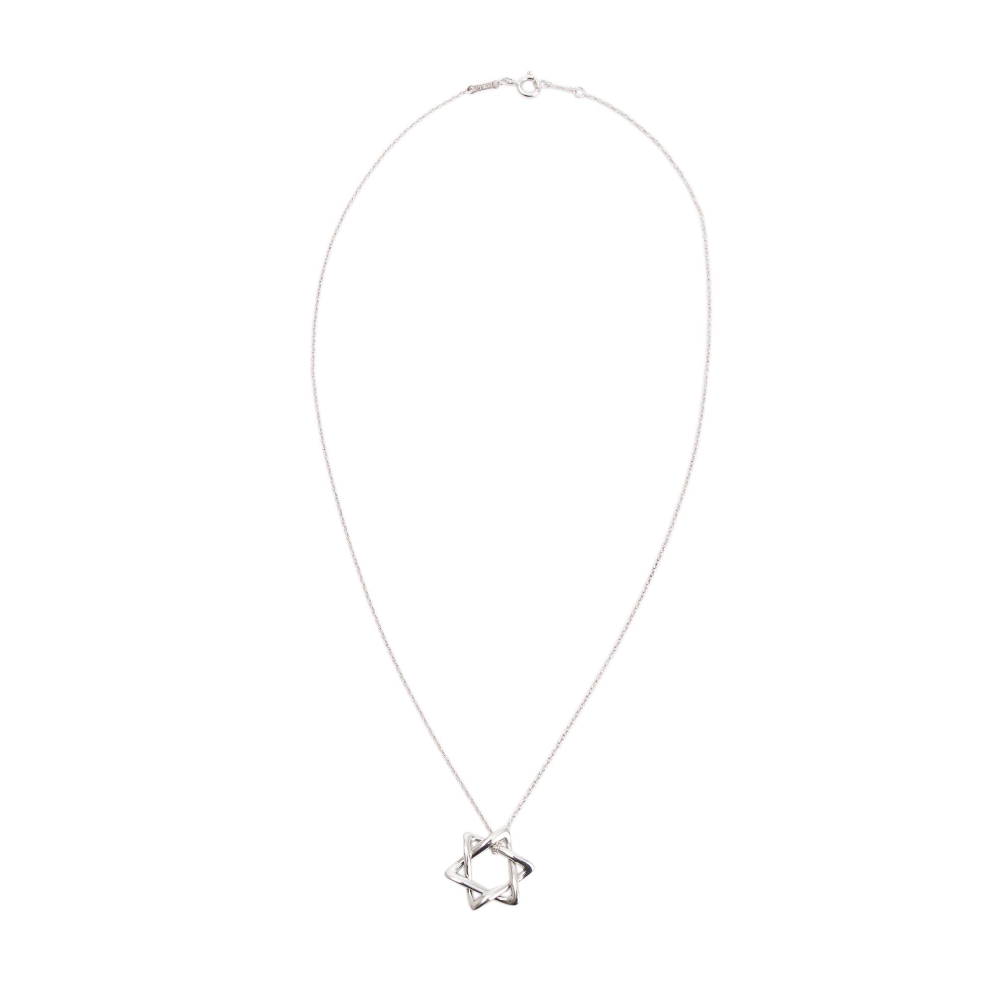 Tiffany & Co. Elsa Peretti Star of David Pendant Necklace, 18 MM