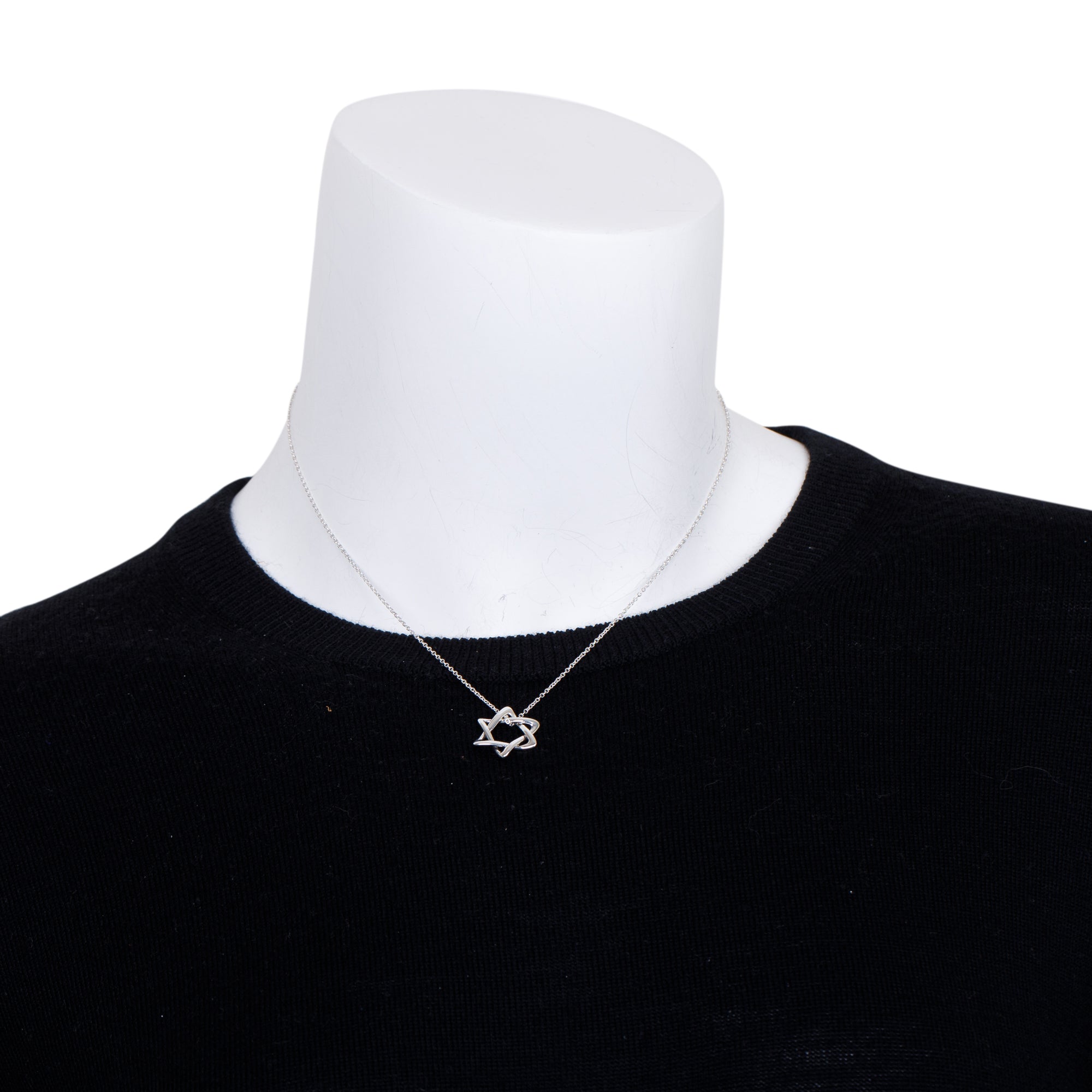 Tiffany & Co. Elsa Peretti Star of David Pendant Necklace, 18 MM
