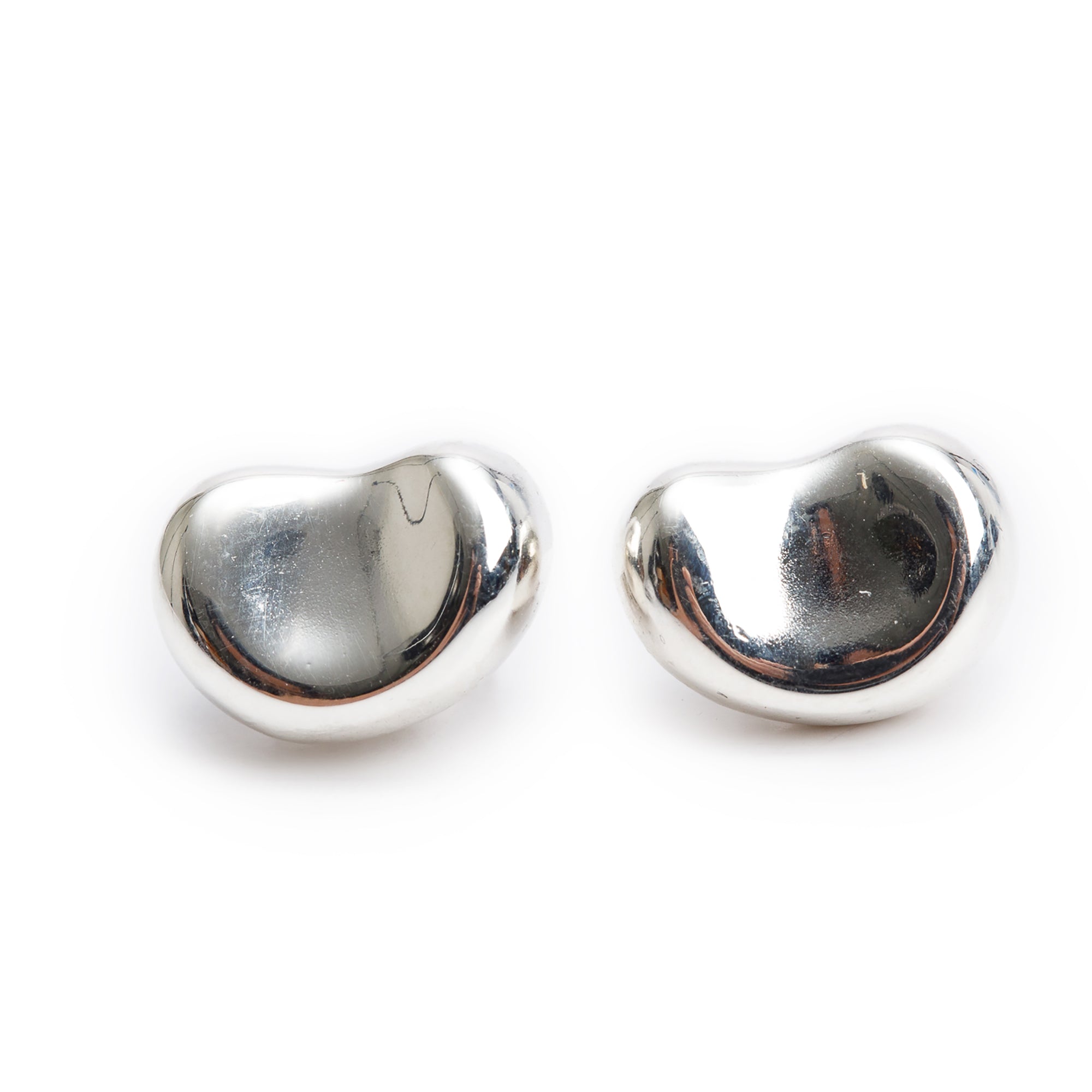 Tiffany & Co. Elsa Peretti Sterling Silver 11 MM Bean Earrings