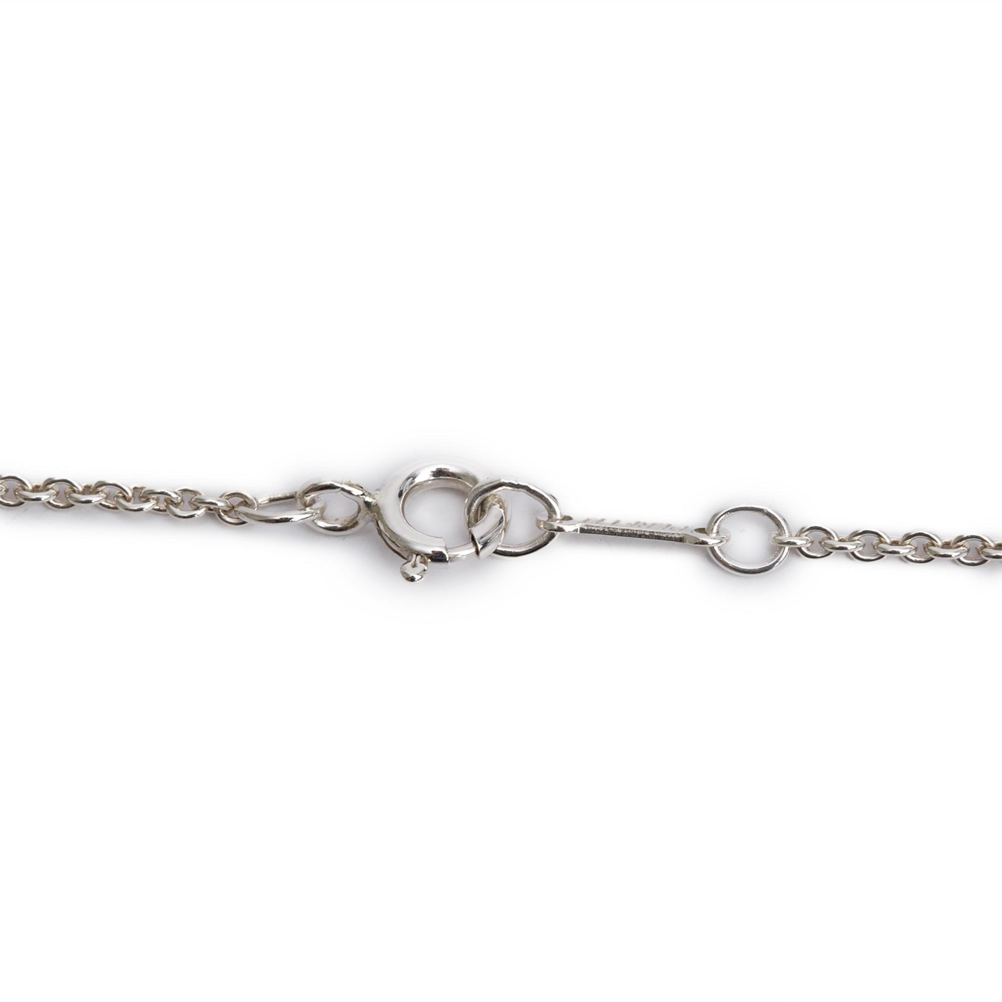 Tiffany & Co. Elsa Peretti Sterling Silver 20 MM Bean Pendant Necklace