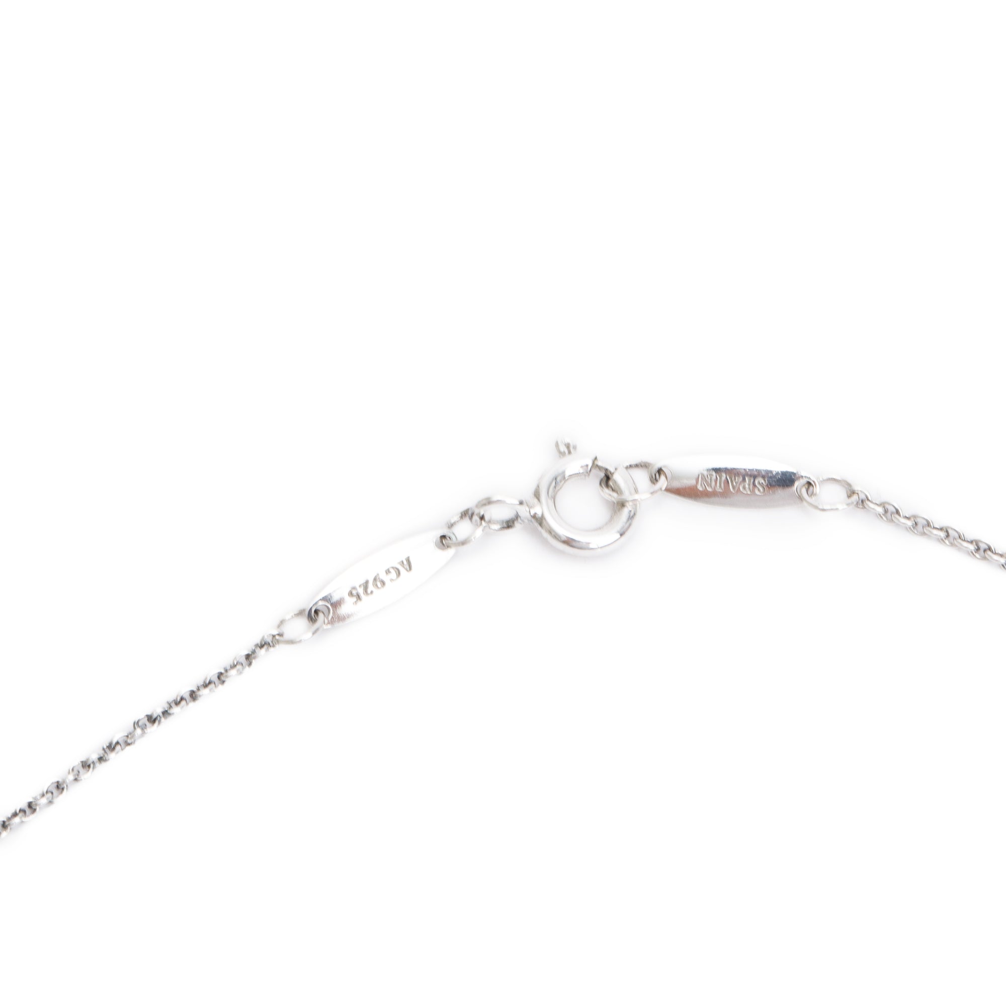 Tiffany & Co. Elsa Peretti Sterling Silver 9 MM Mini Bean Pendant Necklace