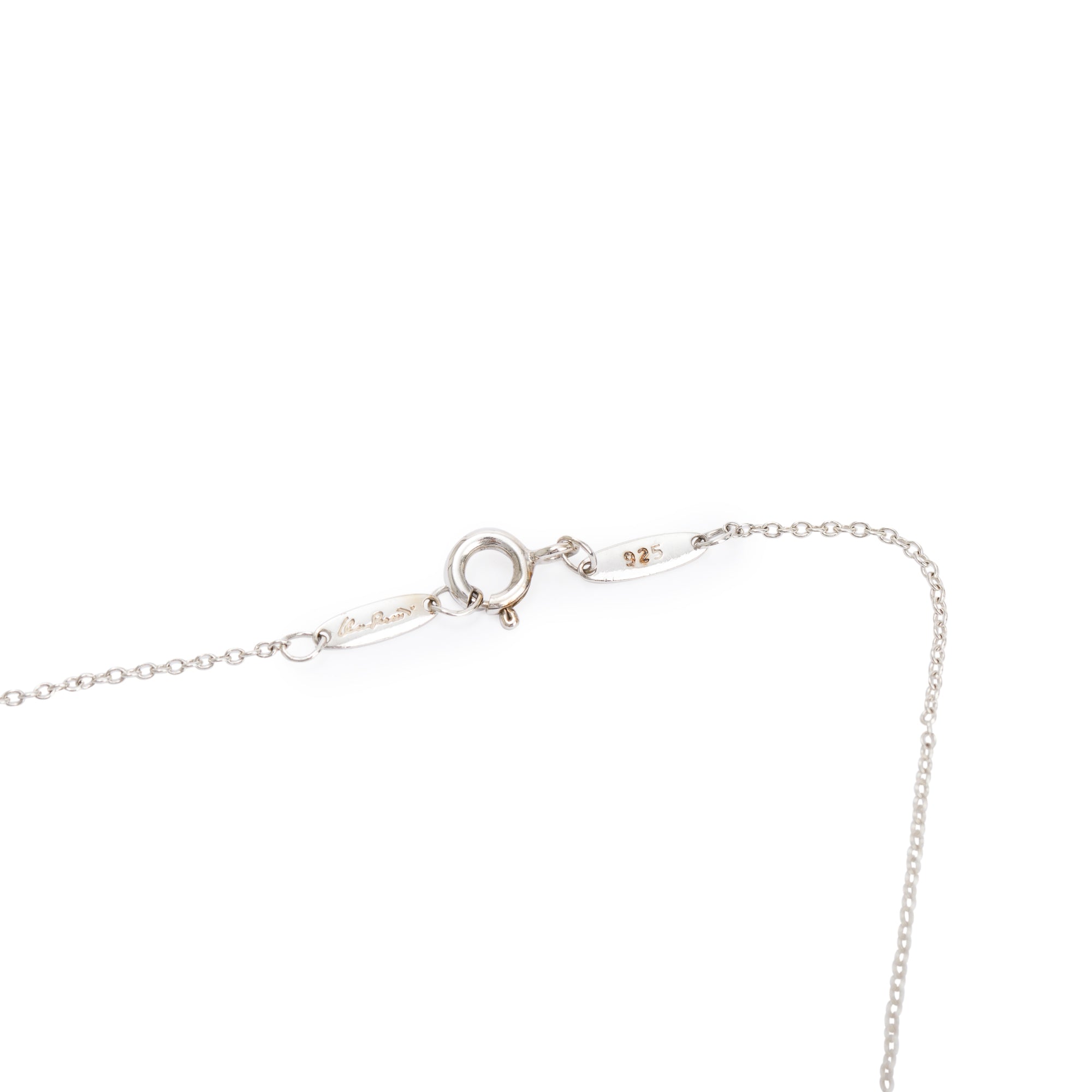 Tiffany & Co. Elsa Peretti Sterling Silver Alphabet Letter "J" Pendant Necklace