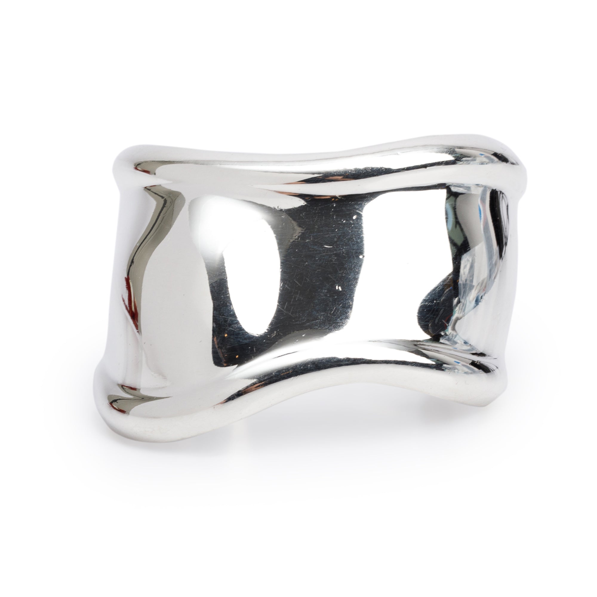 Tiffany & Co. Elsa Peretti Sterling Silver Bone Cuff Bracelet w/ Box