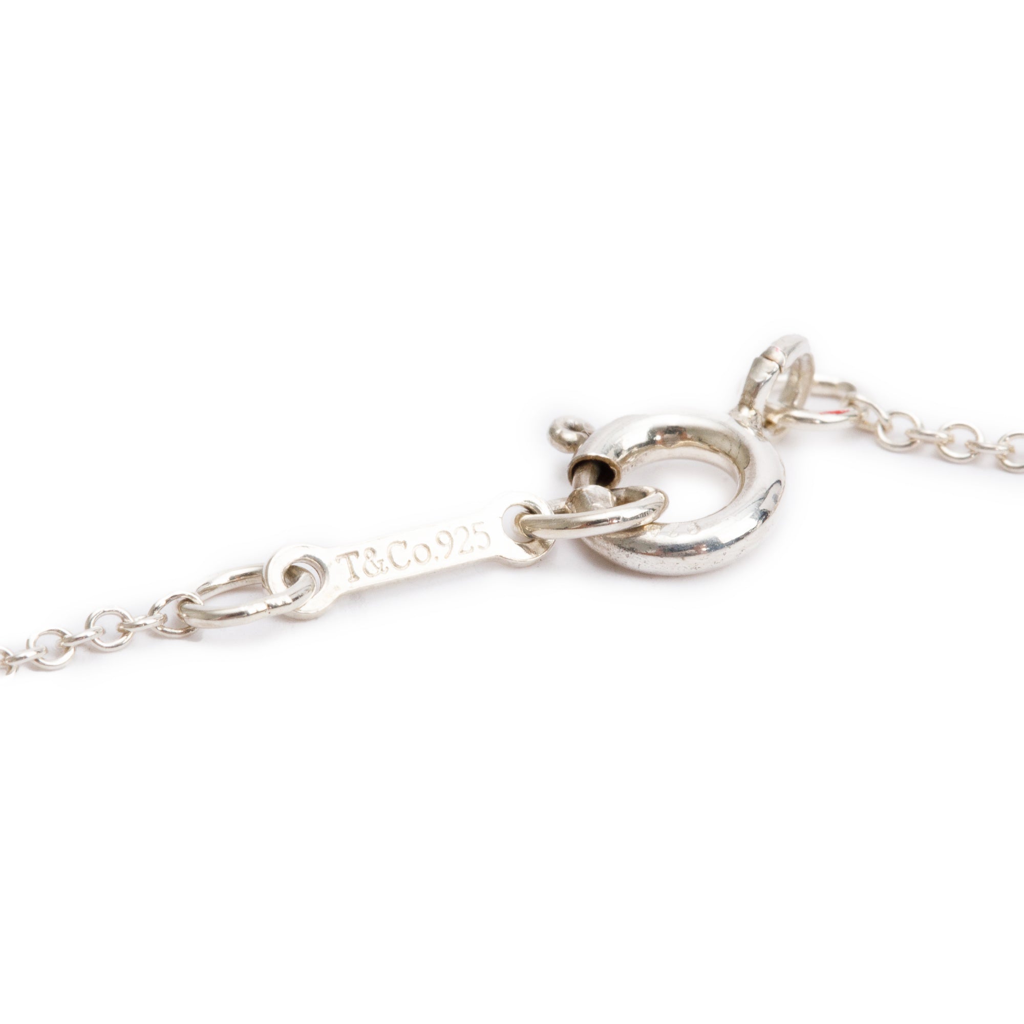 Tiffany & Co. Elsa Peretti Sterling Silver Cross Pendant Necklace