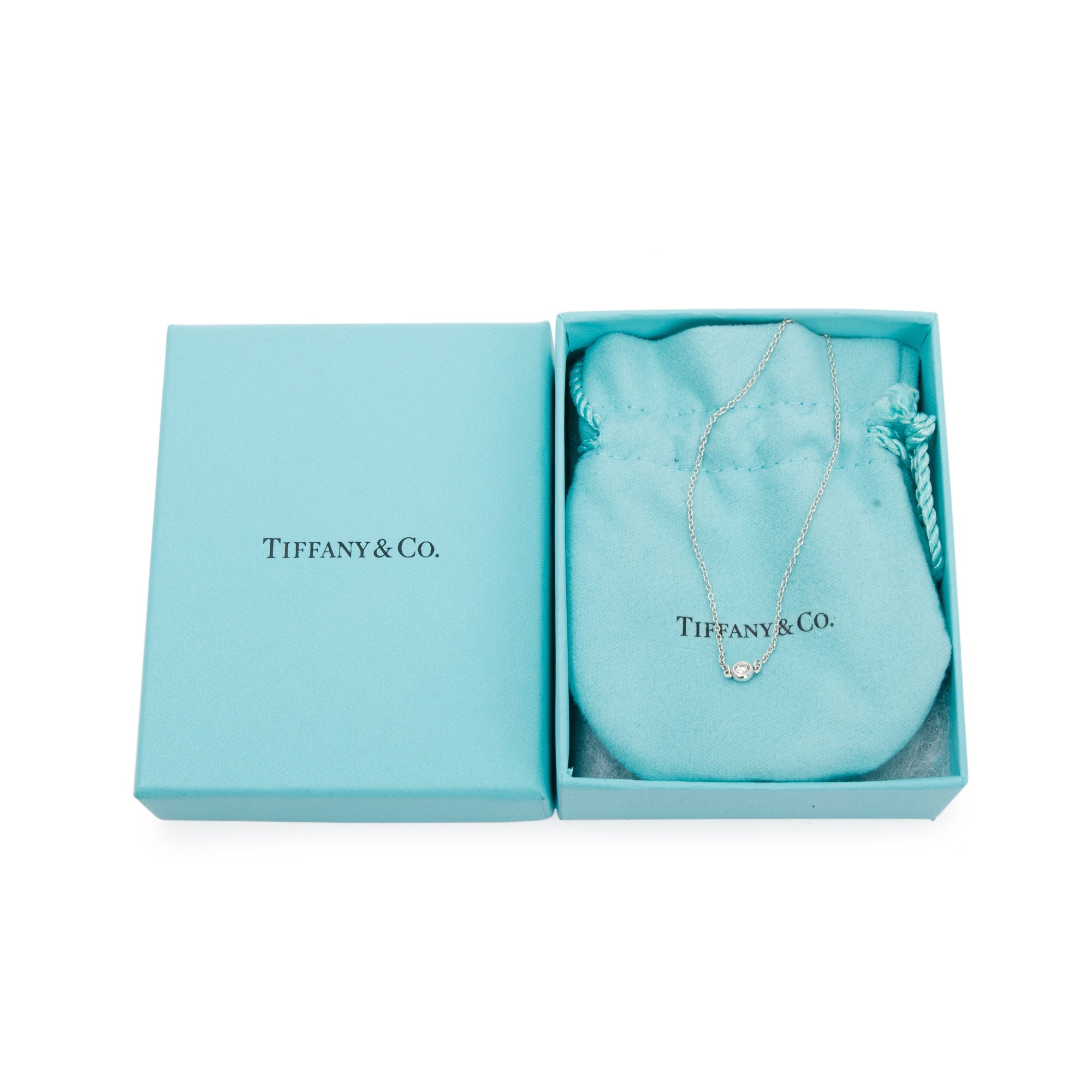 Tiffany & Co. Elsa Peretti Sterling Silver Diamonds by the Yard Bracelet w/ Box