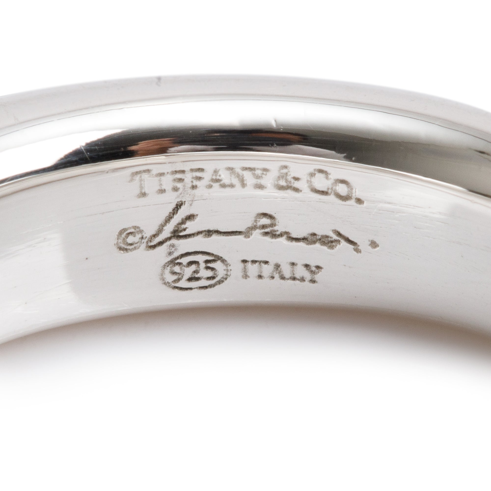 Tiffany & Co. Elsa Peretti Sterling Silver Doughnut Band Ring, Size 5.5