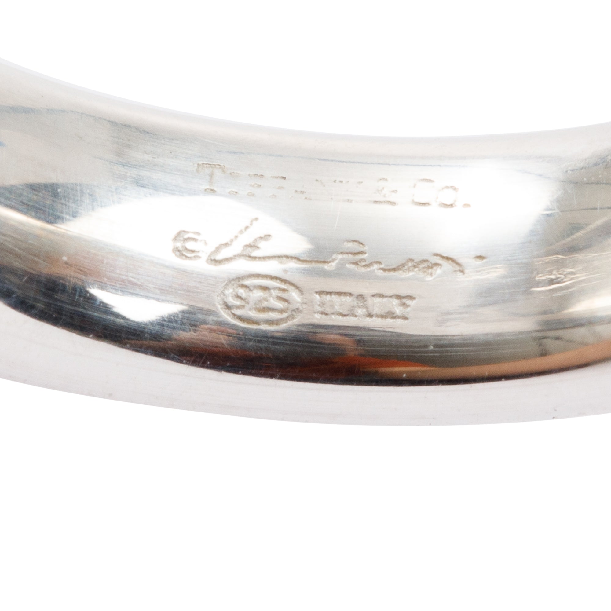 Tiffany & Co. Elsa Peretti Sterling Silver Doughnut Band Ring, Size 6.75