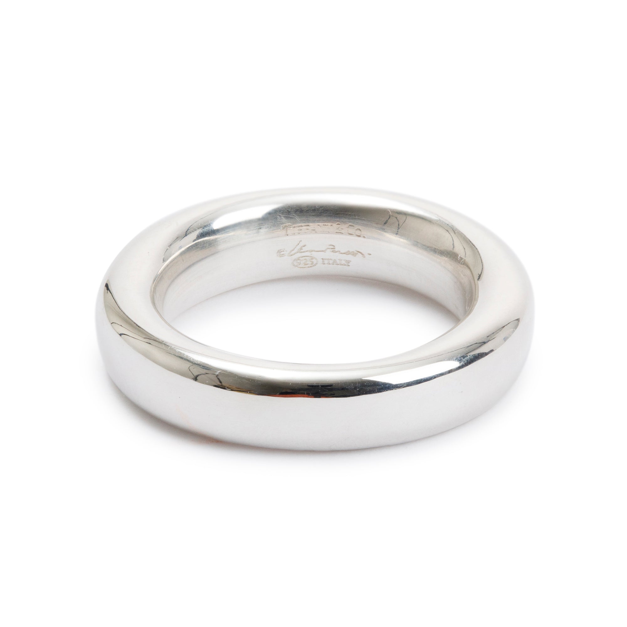 Tiffany & Co. Elsa Peretti Sterling Silver Doughnut Band Ring, Size 6.75
