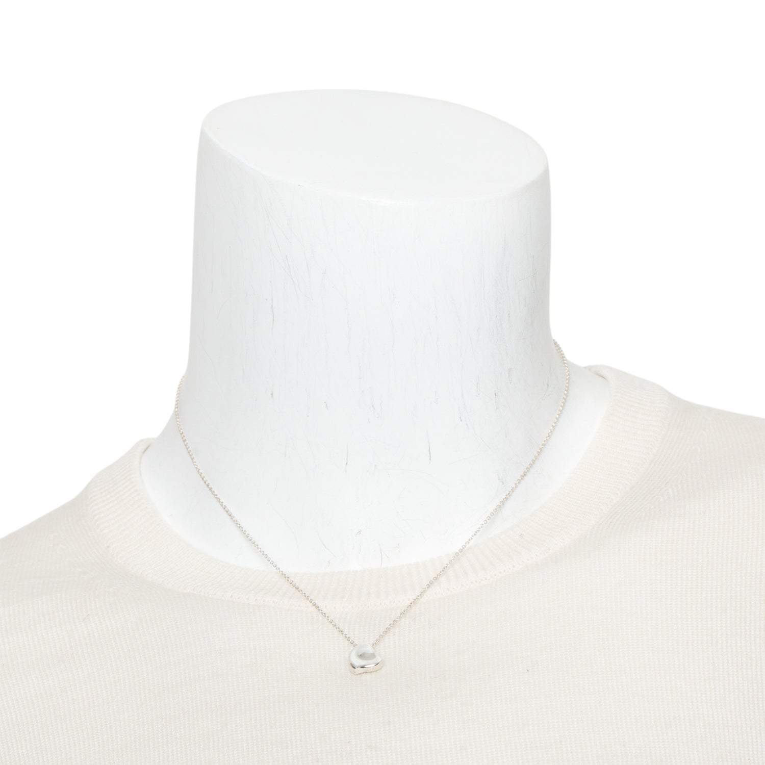 Tiffany & Co. Elsa Peretti Sterling Silver Full Heart Pendant Necklace