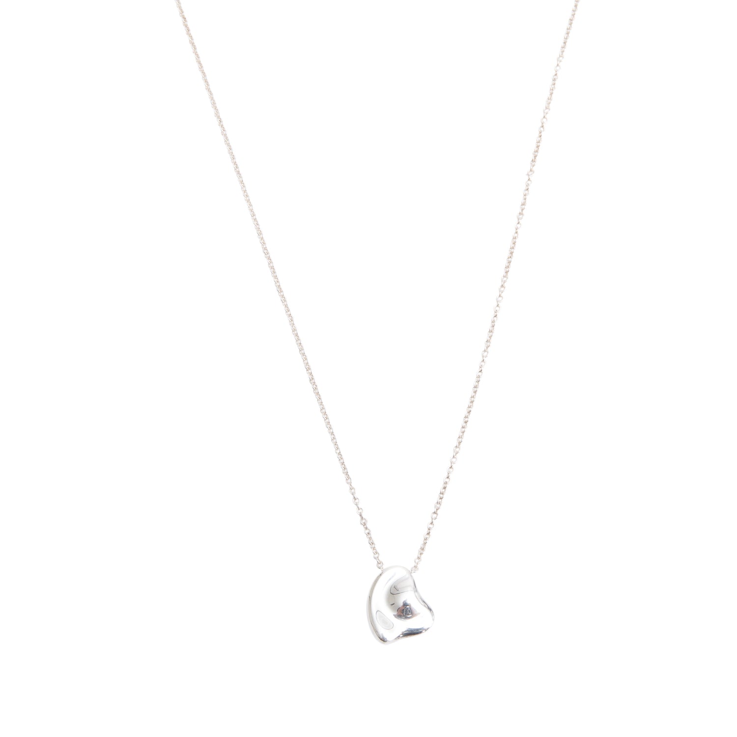 Tiffany & Co. Elsa Peretti Sterling Silver Full Heart Pendant Necklace