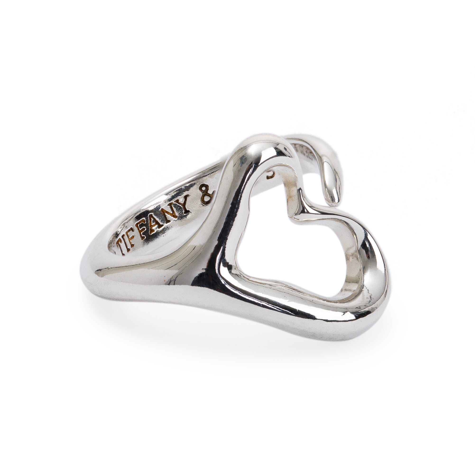 Tiffany & Co. Elsa Peretti Sterling Silver Open Heart Ring