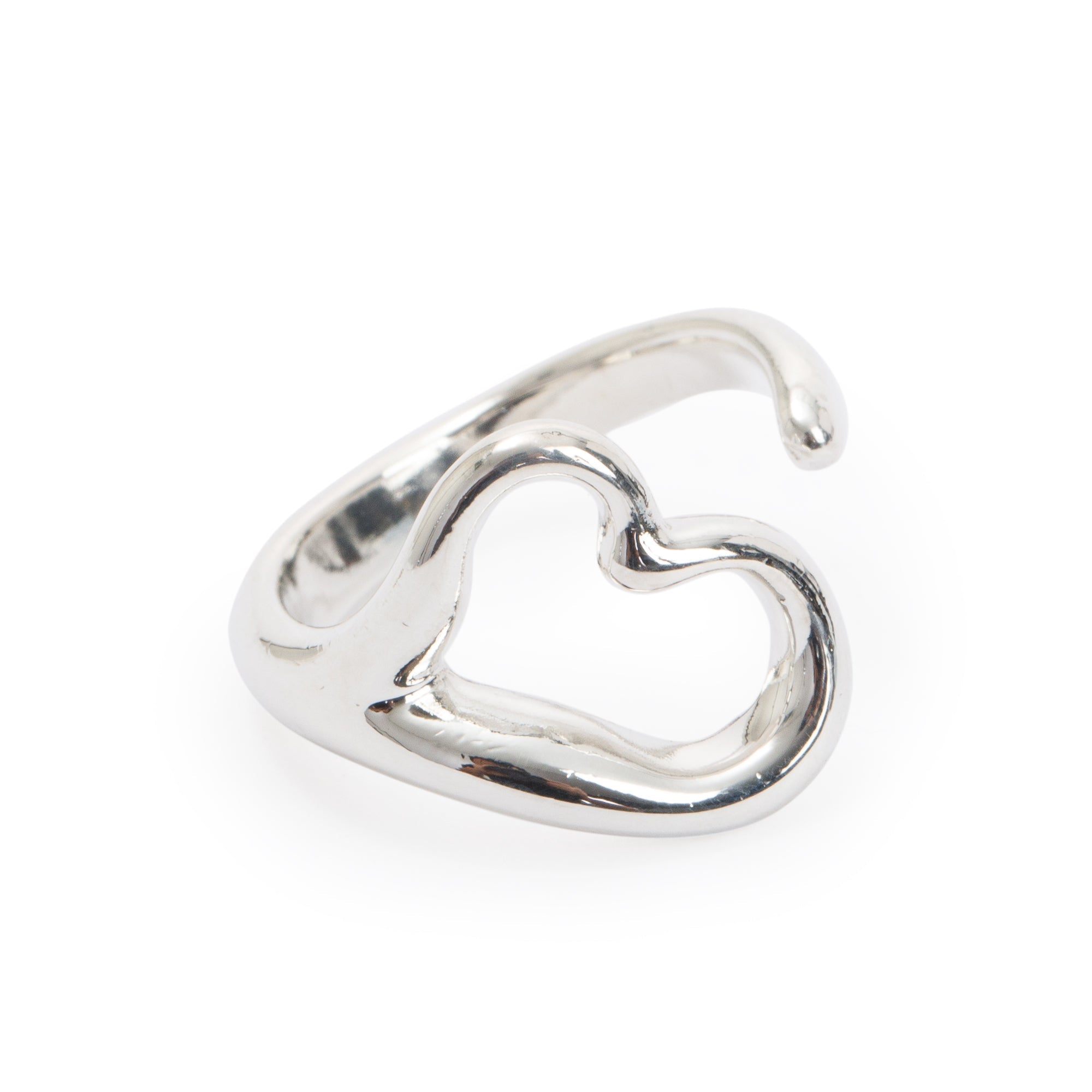 Tiffany & Co. Elsa Peretti Sterling Silver Open Heart Ring