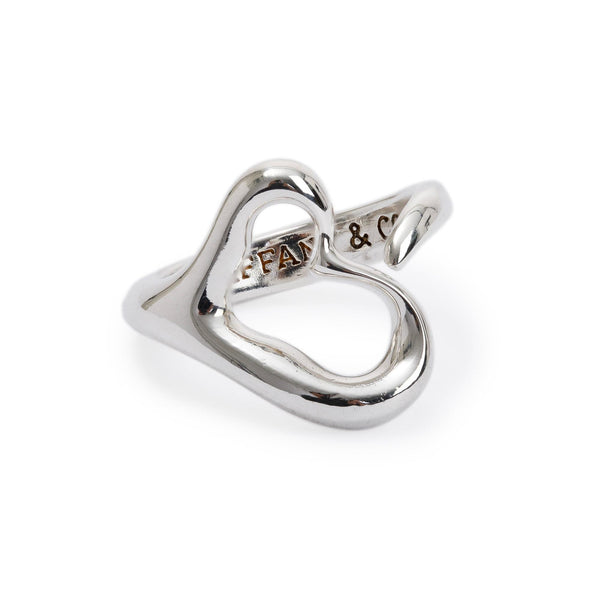 Tiffany & Co. Elsa Peretti Sterling Silver Open Heart Ring – OLIVER'S