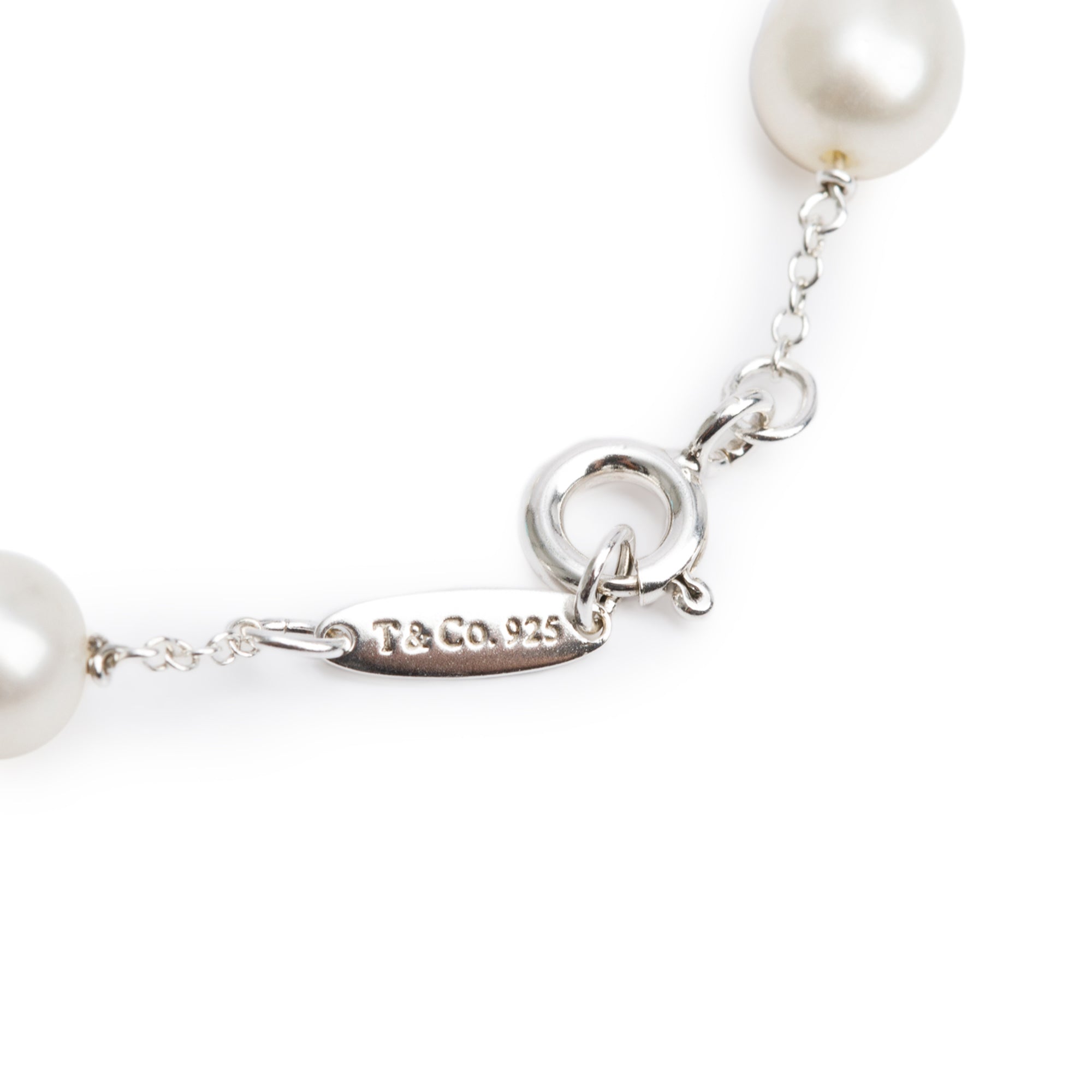 Tiffany & Co. Elsa Peretti Sterling Silver Pearls by the Yard Bracelet w/ Box
