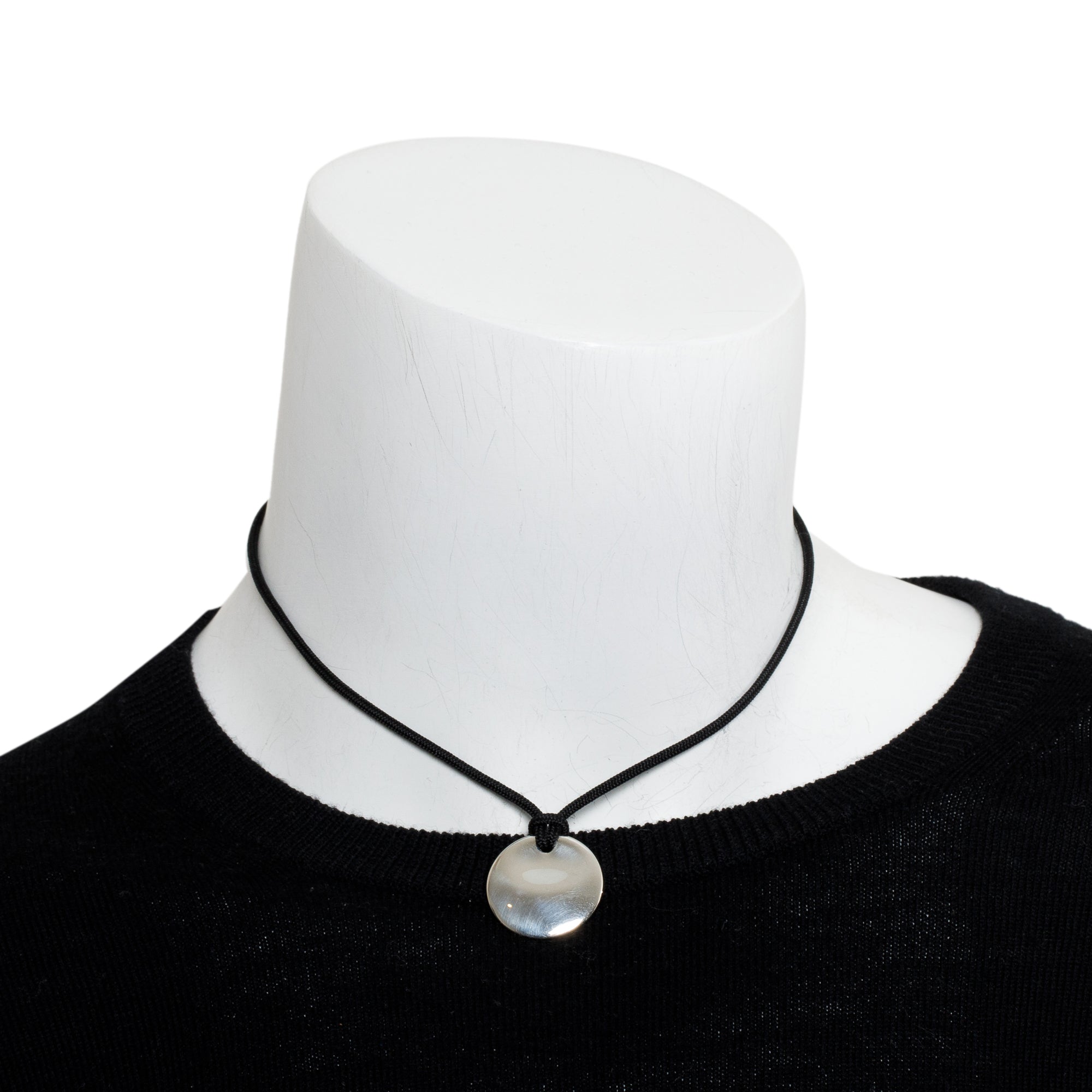 Tiffany & Co. Elsa Peretti Sterling Silver Round Pendant Necklace