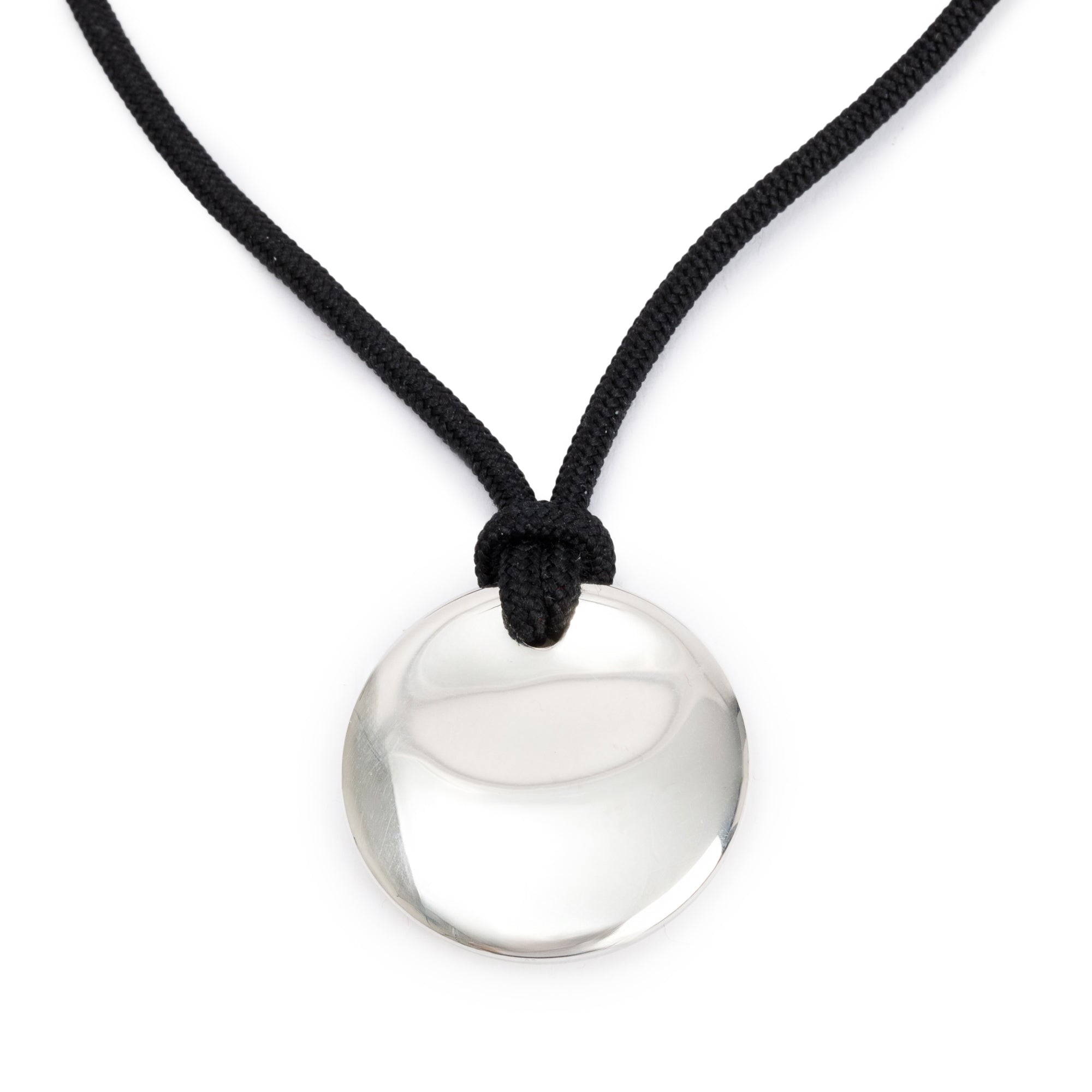Tiffany & Co. Elsa Peretti Sterling Silver Round Pendant Necklace