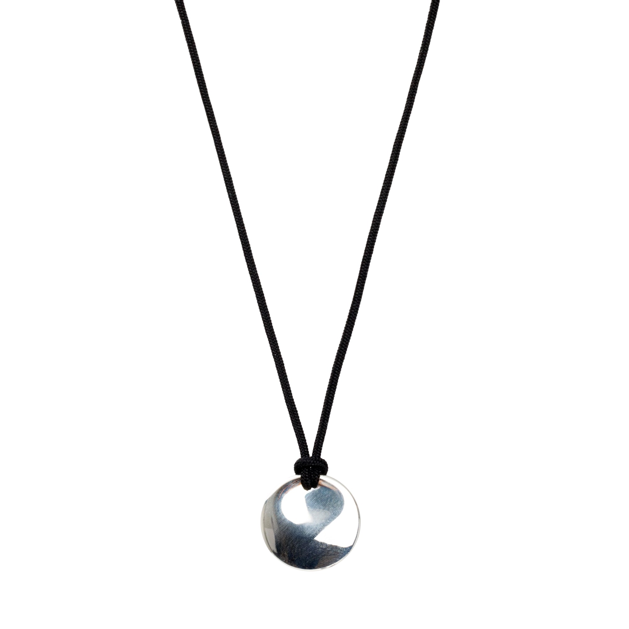 Tiffany & Co. Elsa Peretti Sterling Silver Round Pendant Necklace