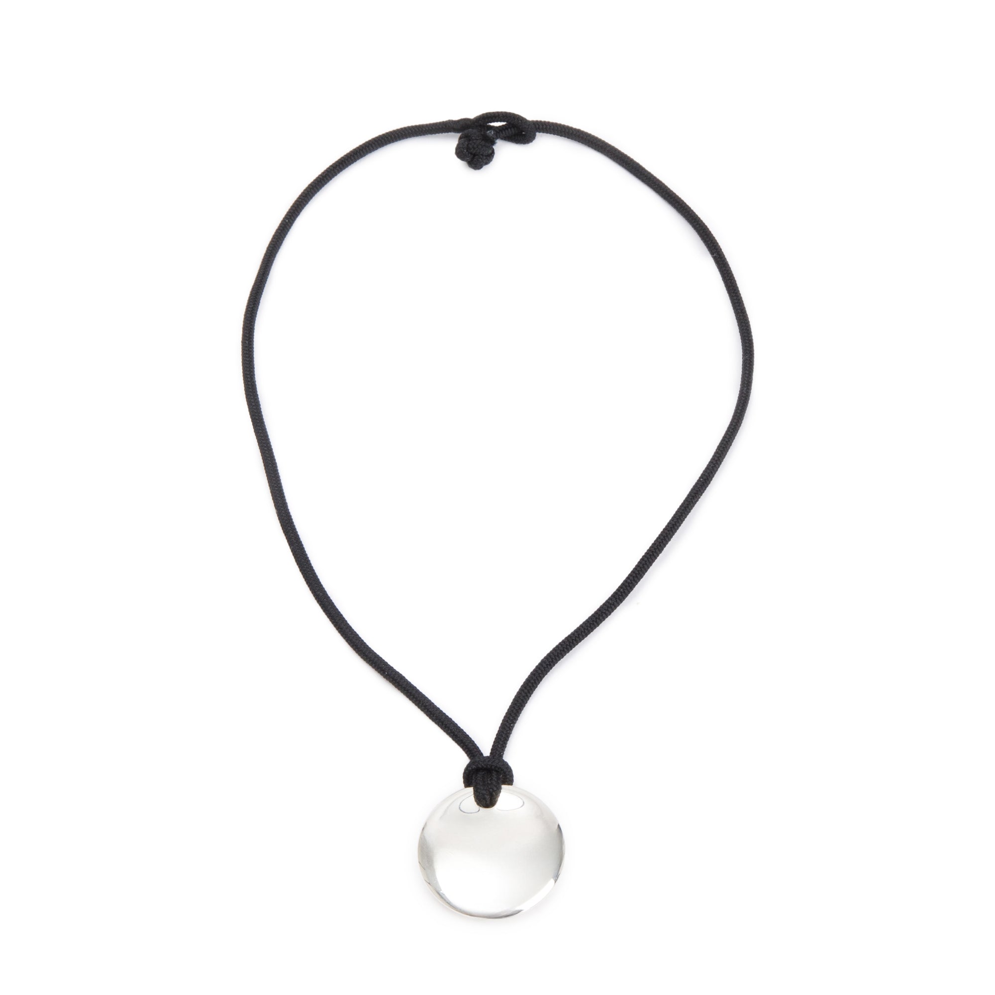 Tiffany & Co. Elsa Peretti Sterling Silver Round Pendant Necklace